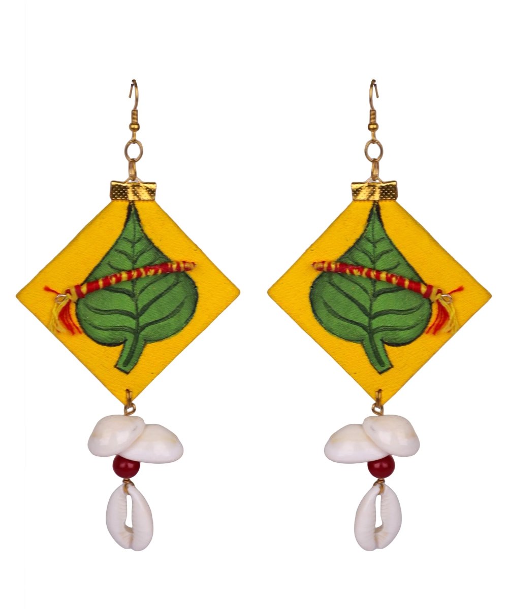Gopala Traditional Multi Color Hand Painted Drop (Earrings) HP - ER - 065 - KHOJ.CITY