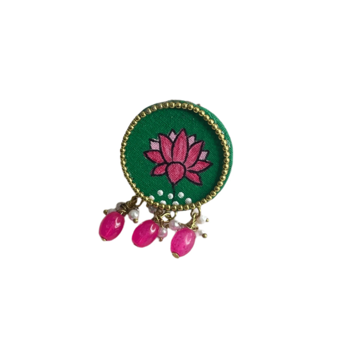 Grassy Classic Multi Color Hand Painted (Ring) HP - RG - 002 - KHOJ.CITY