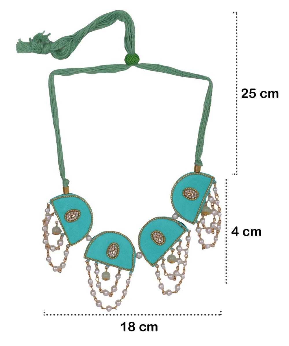 Green Dome Classic Multi Color Handmade (Choker Set) HM - NP - 188 - KHOJ.CITY