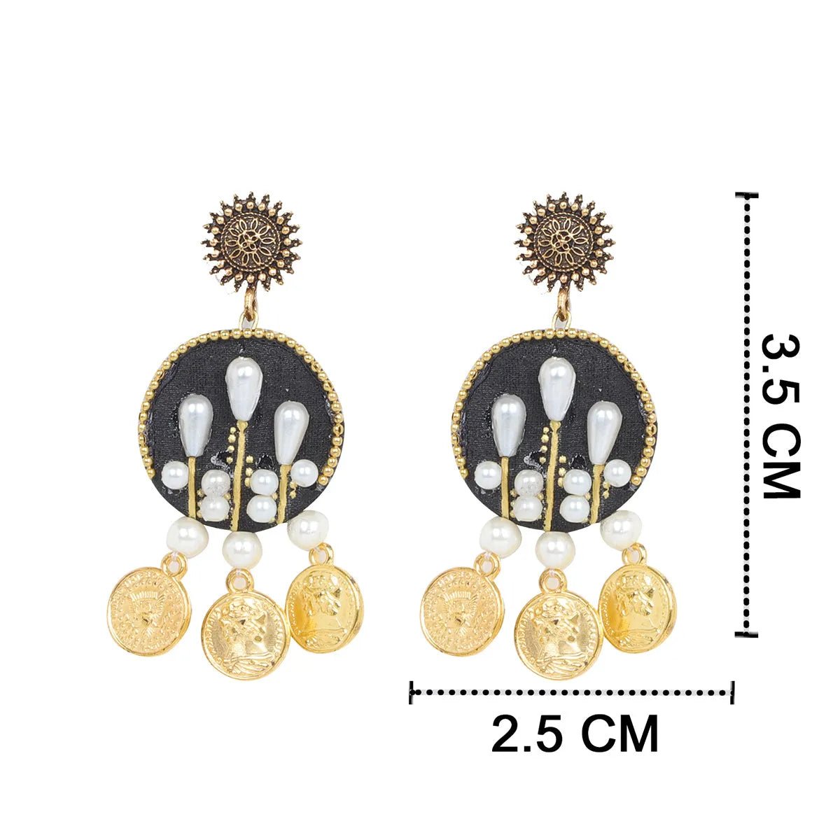 Ivory Classic Multi Color Handmade (Earrings) HM - ER - KHOJ.CITY