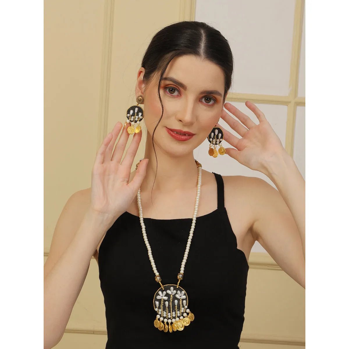 Ivory Classic Multi Color Handmade (Necklace set) HM - NP - KHOJ.CITY