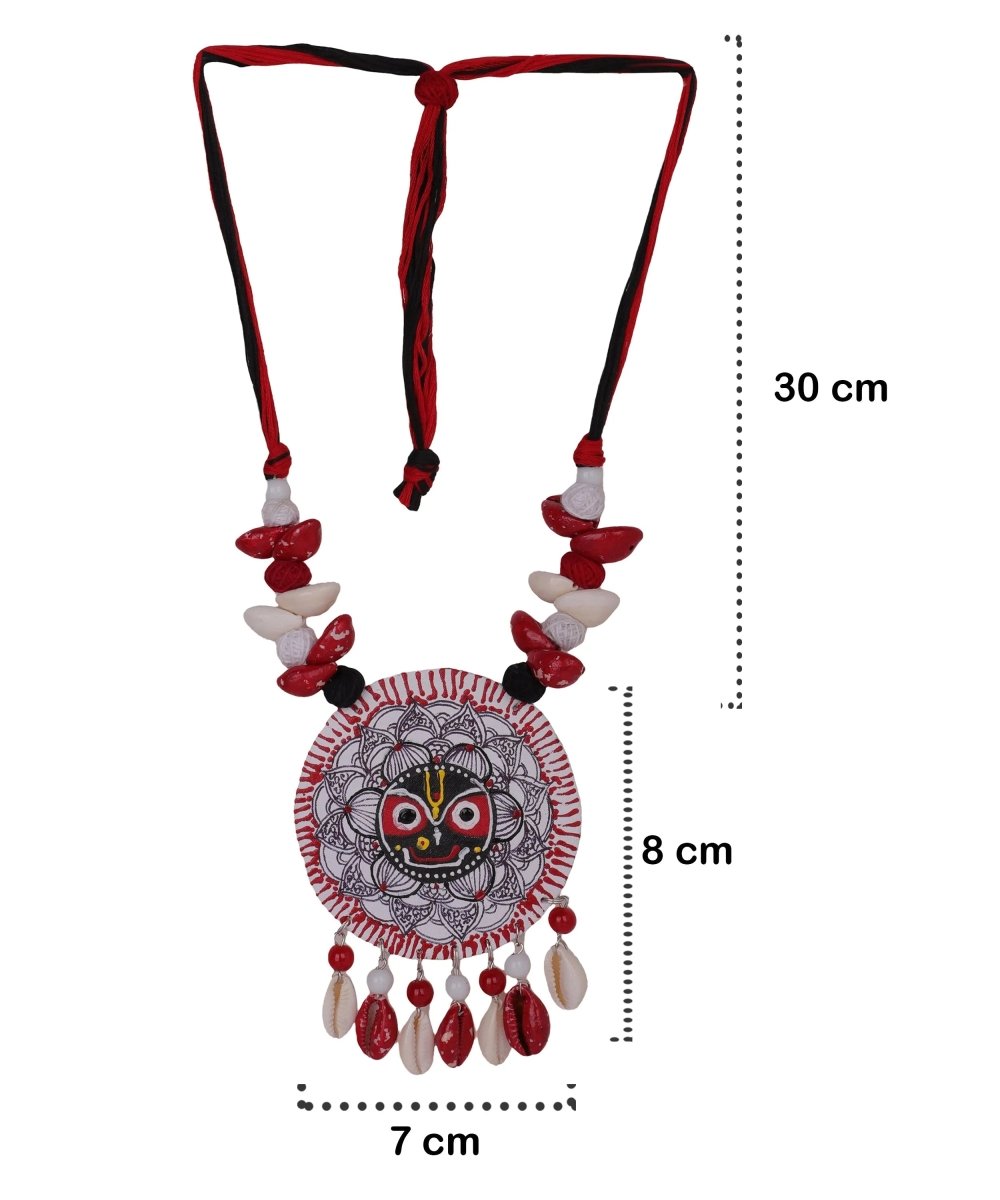 Jagabandhu Traditional Multi Color Hand Painted (Necklace Set) HP - NP - 191 - KHOJ.CITY