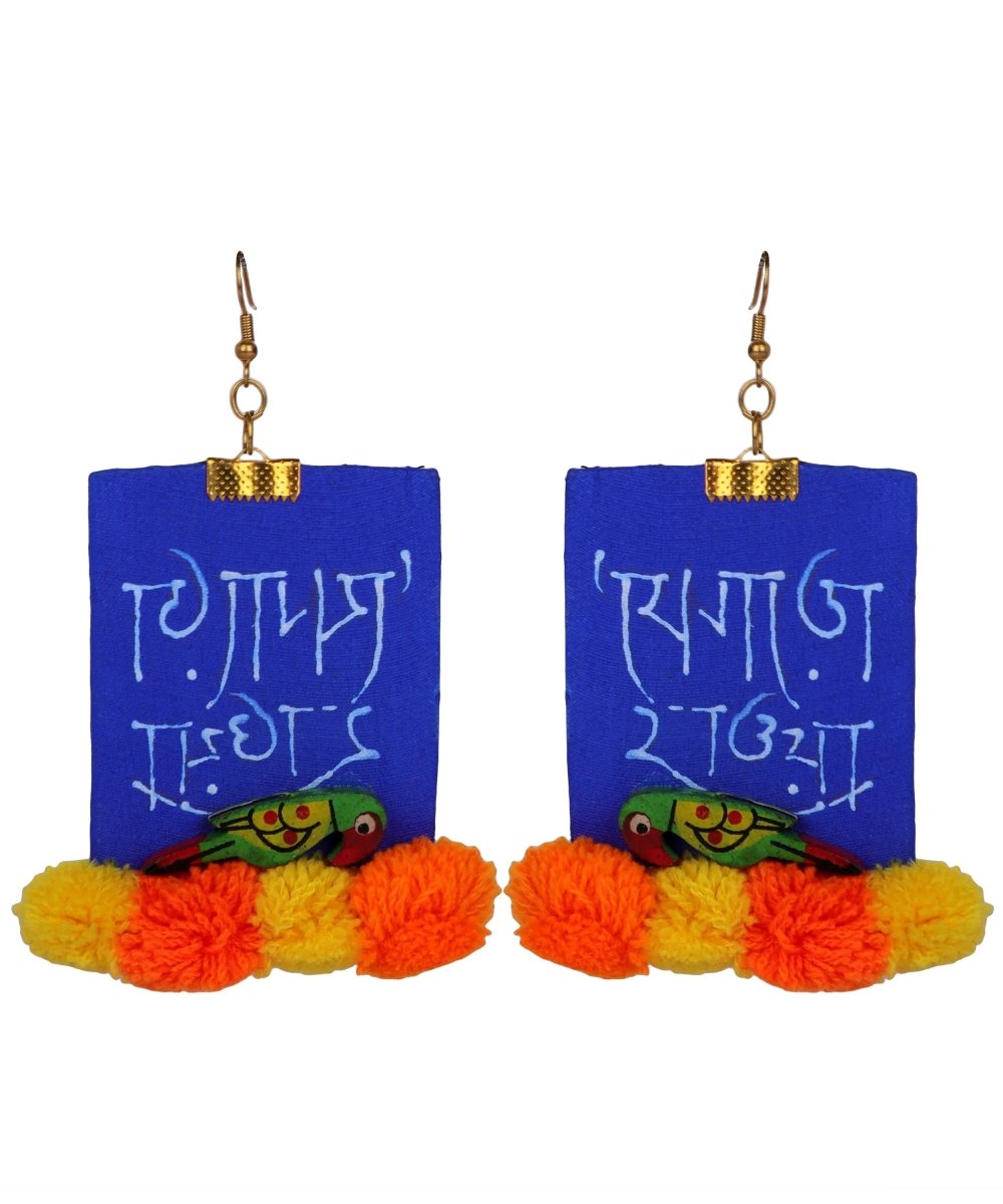 Jiva Traditional Multi Color Hand Painted Drop (Earrings) HP - ER - 085 - KHOJ.CITY