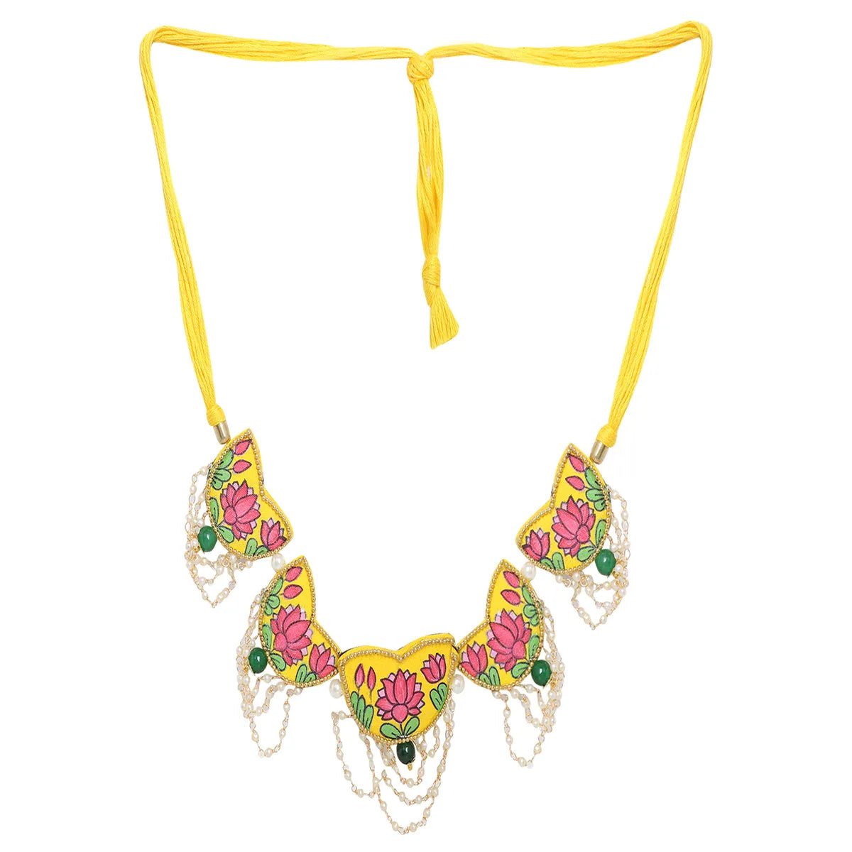 Kaatyayani Haldi Classic Multi Color Hand Painted (Choker) HP - NP - 051 - KHOJ.CITY