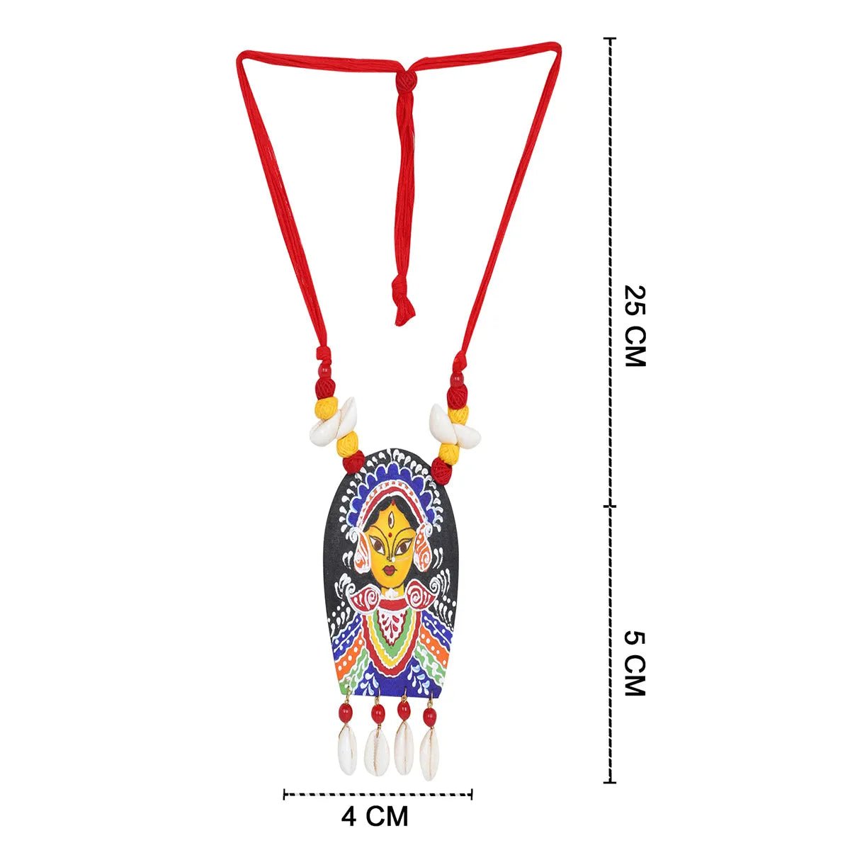 Kapalini Durga Classic Multi Color Hand Painted (Necklace set) HP - NP - KHOJ.CITY