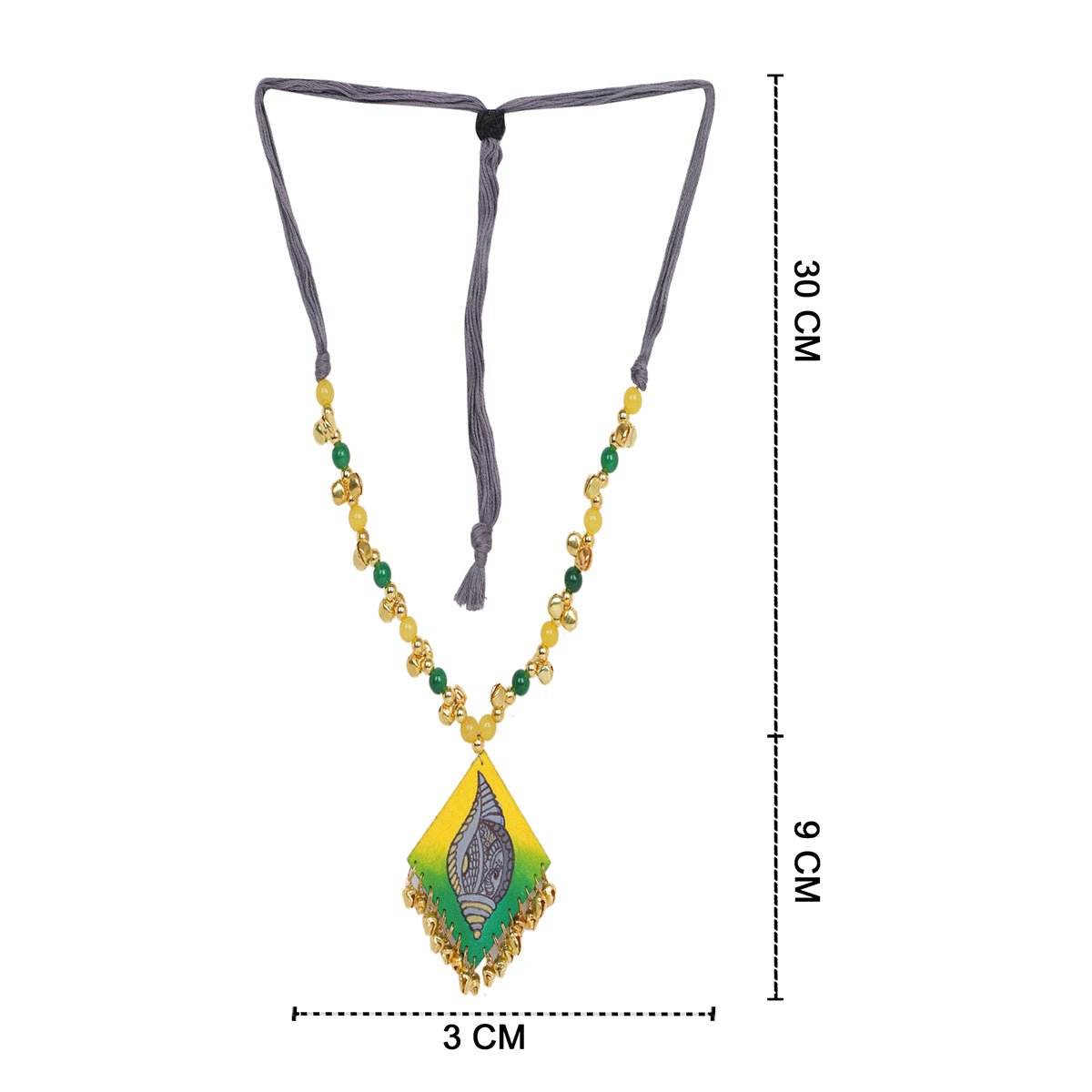 Kaudi Design Classic Multi Color Hand Painted (Necklace) HP - NP - KHOJ.CITY