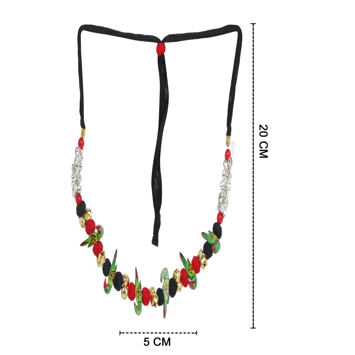 Keers Parrot Bohemian Multi Color Handmade (Choker Set) HM - NP - 007 - KHOJ.CITY