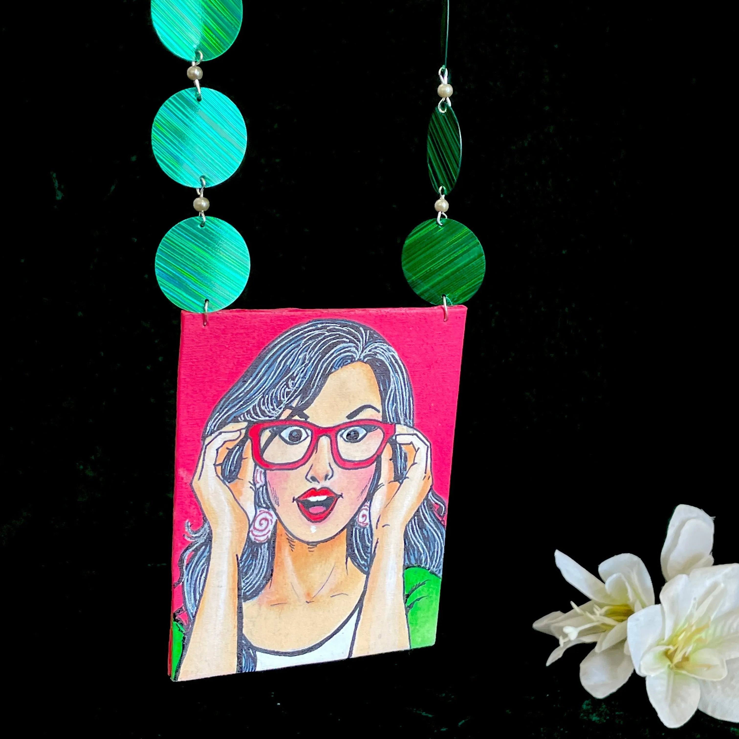 Specs Appeal Urban Naari Bohemian Multi Color Hand Painted (Necklace) HP-NP-107 - KHOJ.CITY