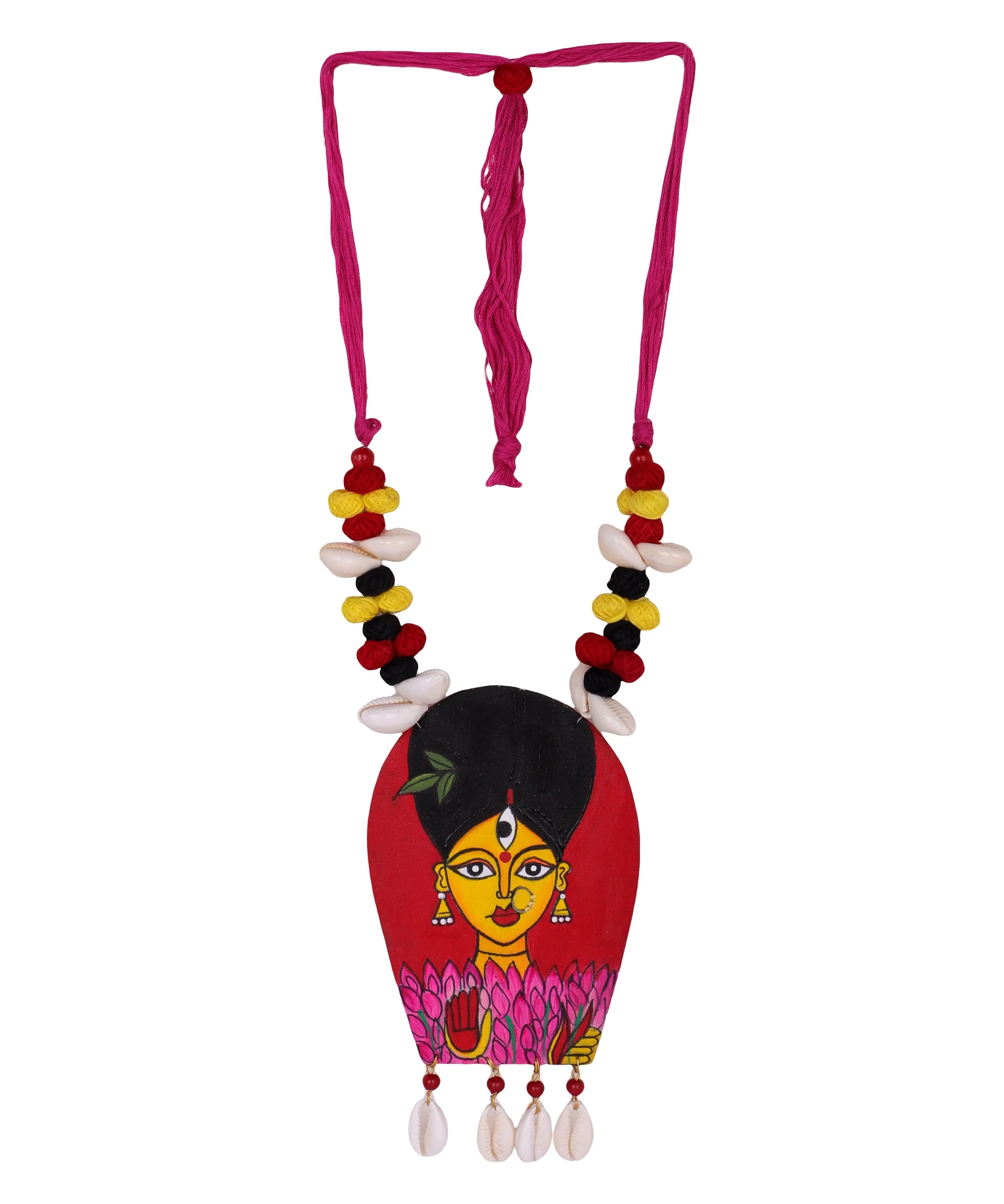 Aishani Classic Multi Color Hand Painted (Necklace) HP-NP-003 - KHOJ.CITY
