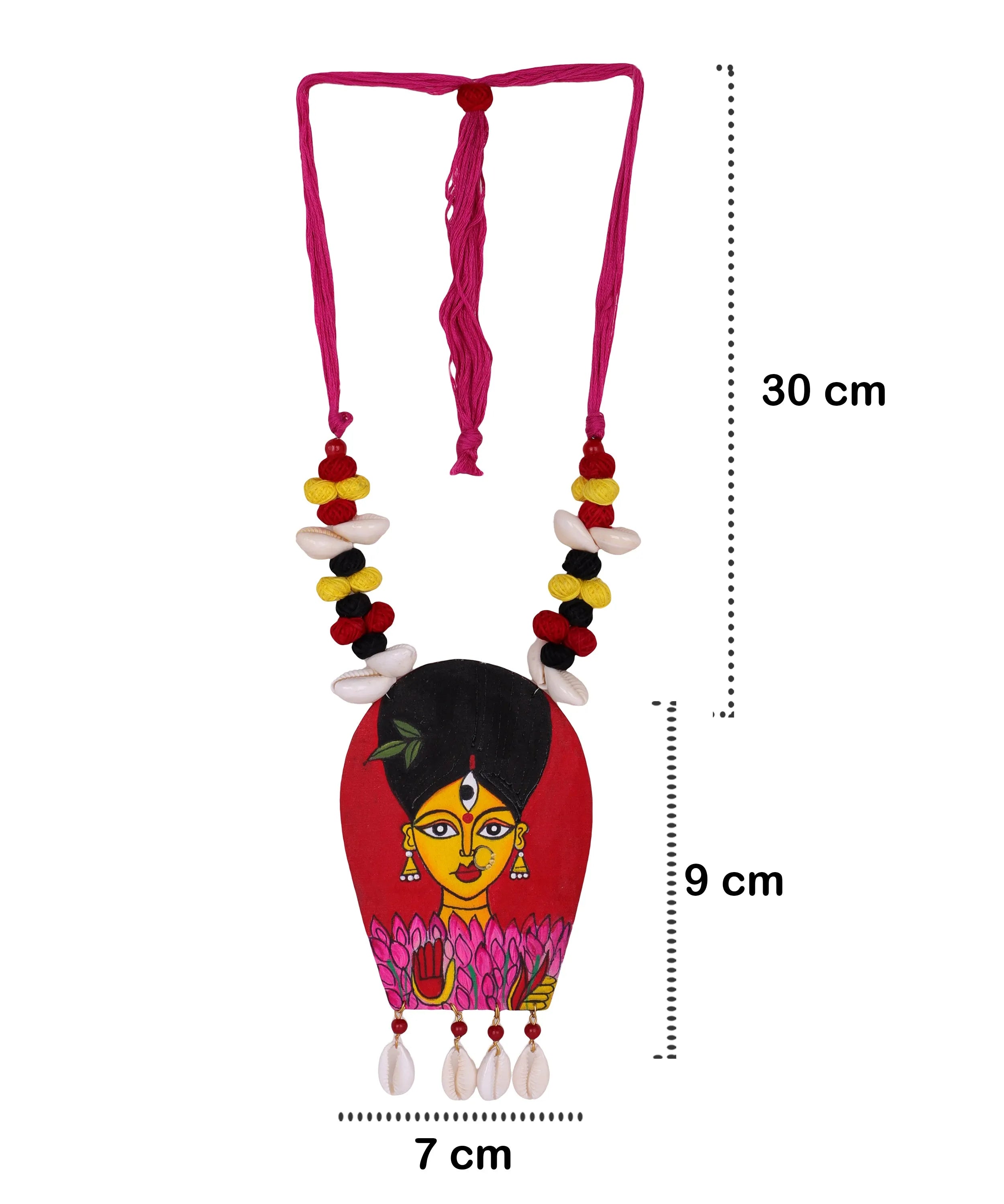 Aishani Classic Multi Color Hand Painted (Necklace) HP-NP-003 - KHOJ.CITY