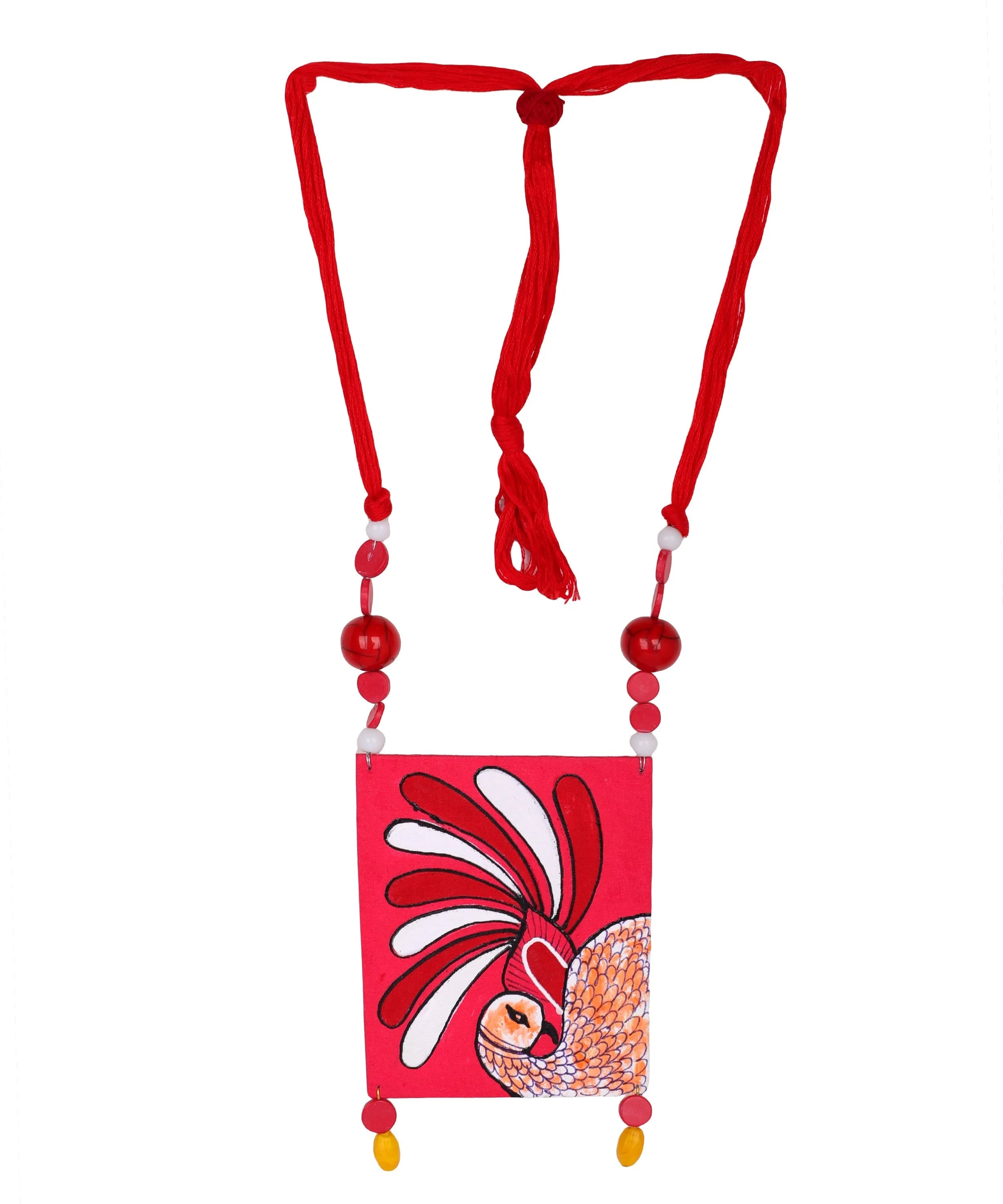 Almeria Classic Multi Color Hand Painted (Necklace) HP-NP-004 - KHOJ.CITY