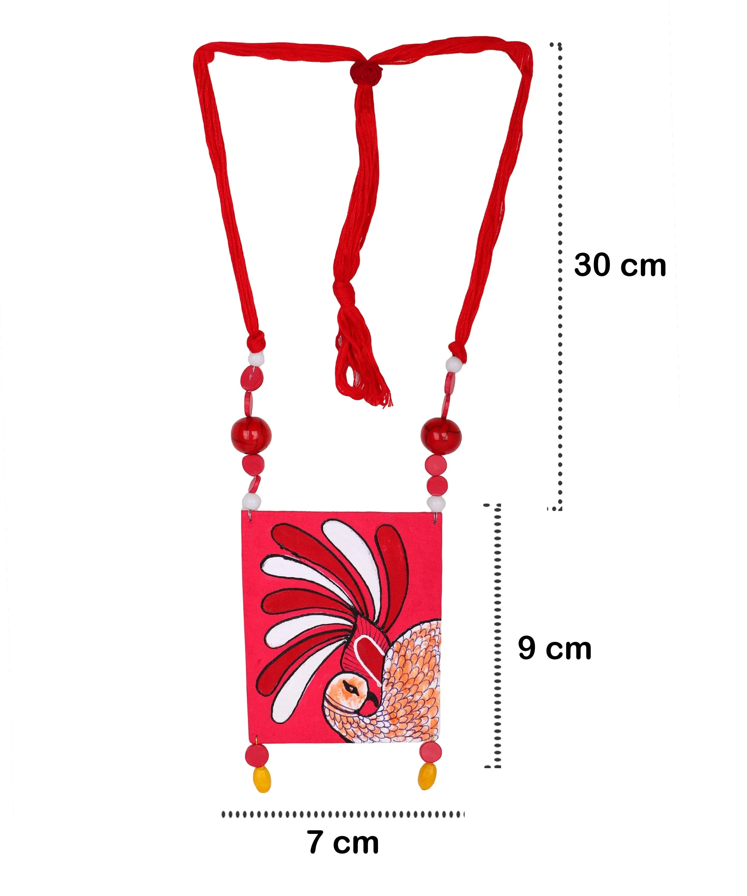 Almeria Classic Multi Color Hand Painted (Necklace) HP-NP-004 - KHOJ.CITY
