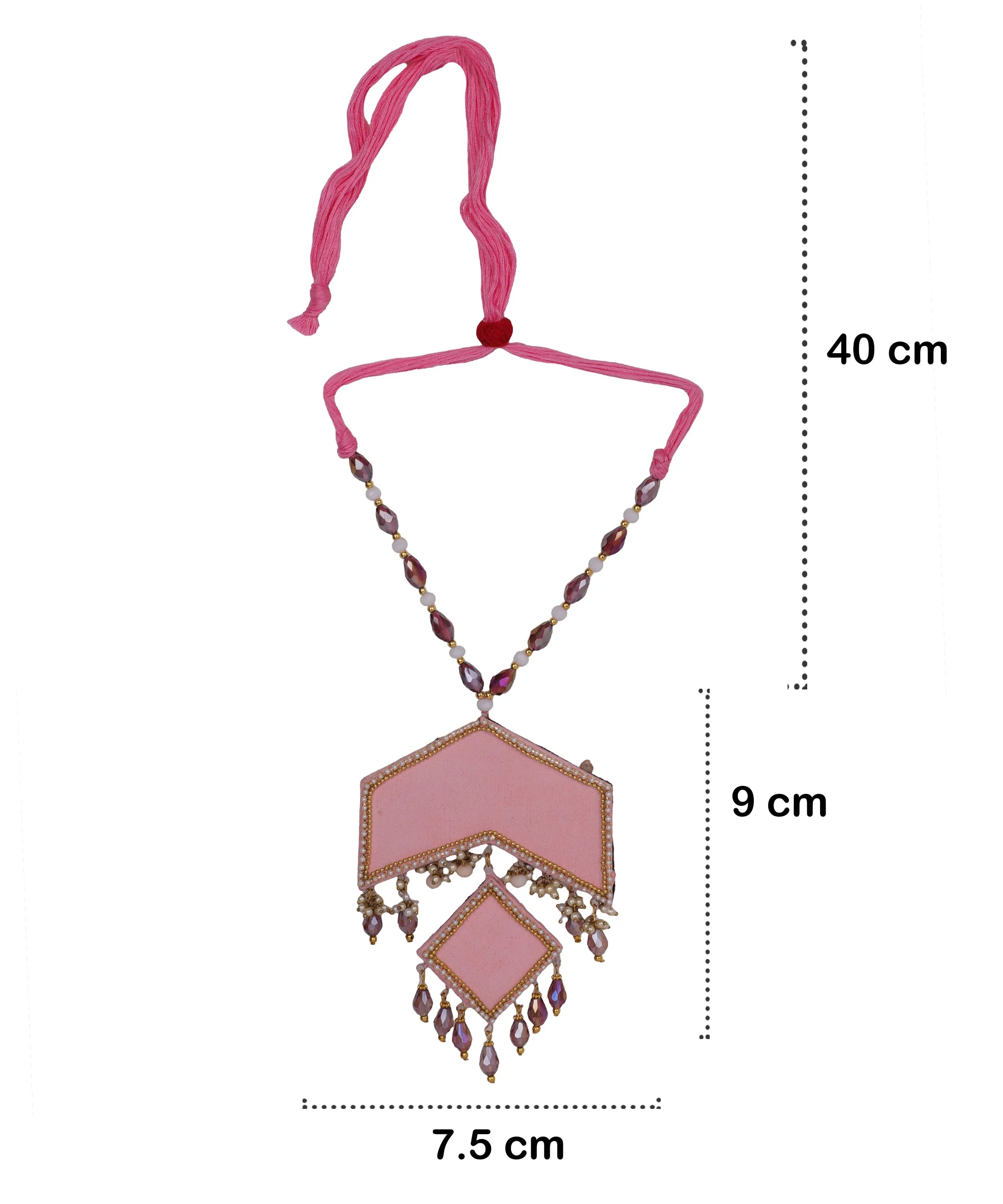 Amant Bohemian Multi Color Hand Painted (Necklace) HP-NP-171 - KHOJ.CITY