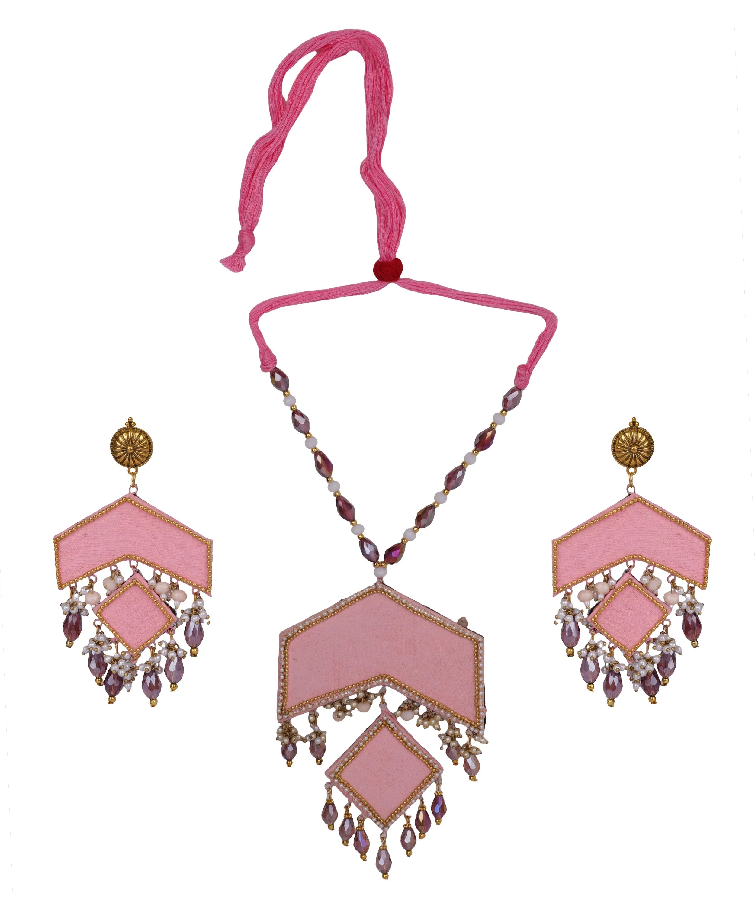 Amant Bohemian Multi Color Hand Painted (Necklace Set) HP-NP-170 - KHOJ.CITY