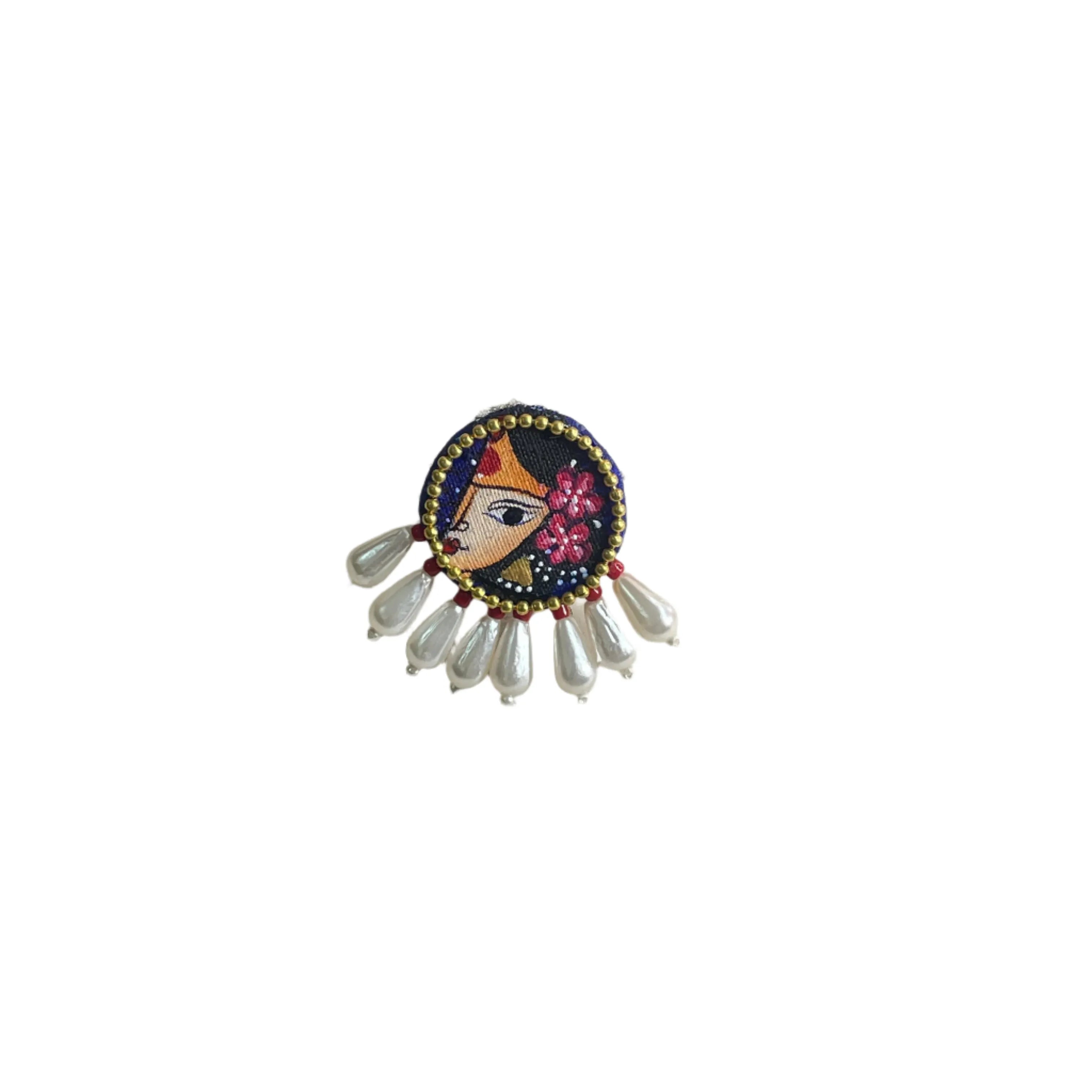 Amyah Bohemian Multi Color Hand Painted (Ring) HP-RG-005 - KHOJ.CITY