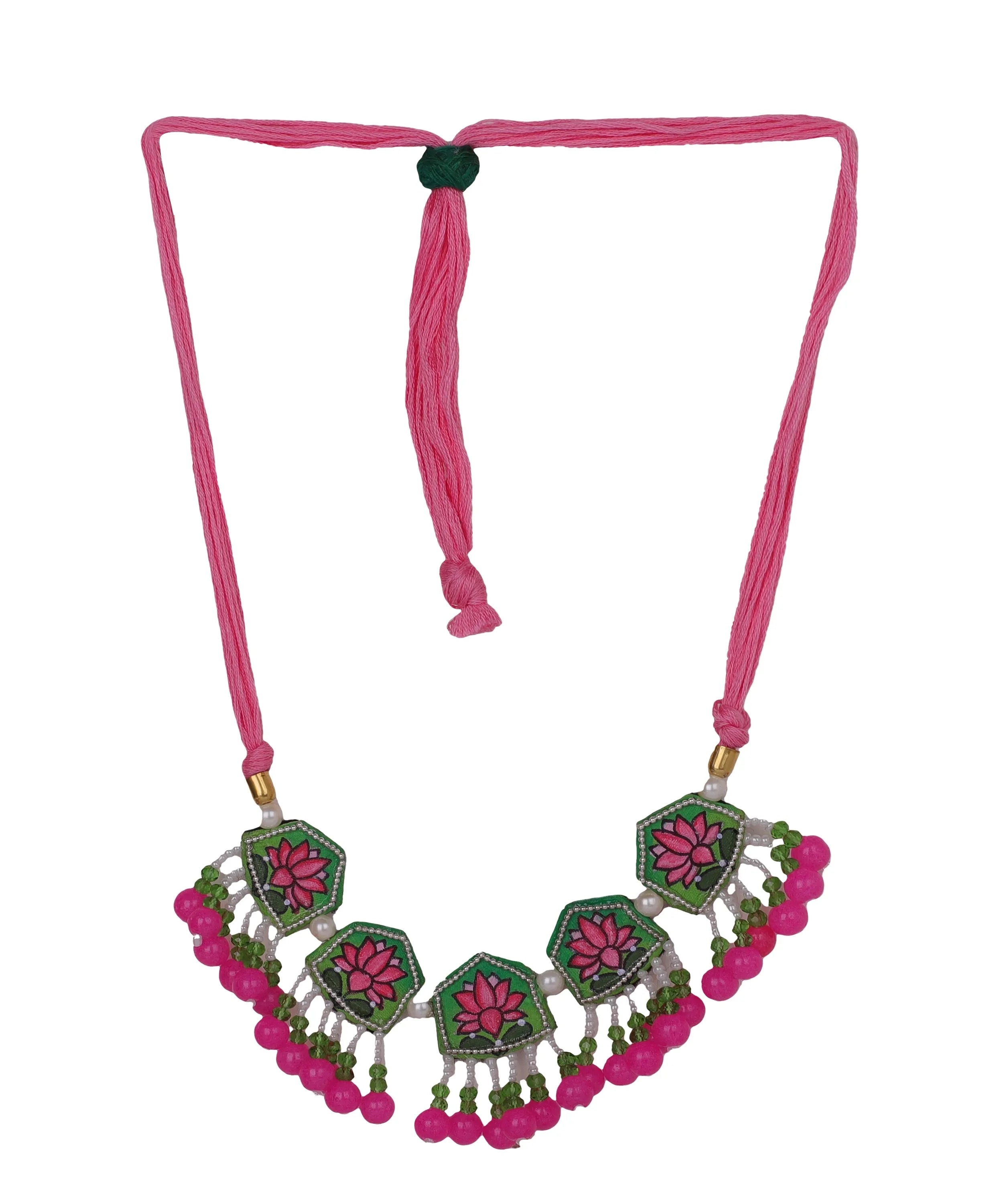 Amyra Classic Multi Color Hand Painted (Necklace/Choker Set) HP-NP-174 - KHOJ.CITY