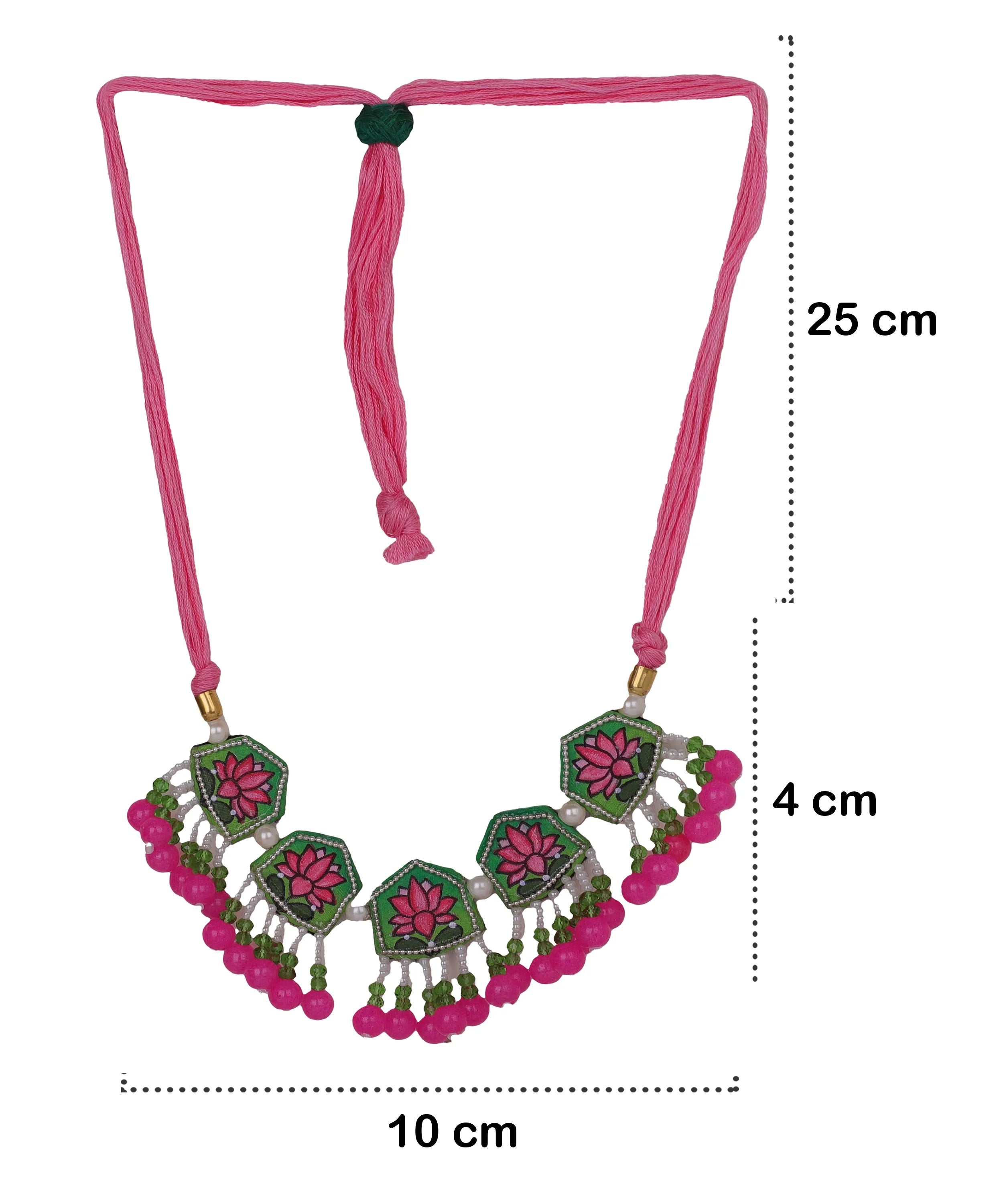 Amyra Classic Multi Color Hand Painted (Necklace/Choker Set) HP-NP-174 - KHOJ.CITY