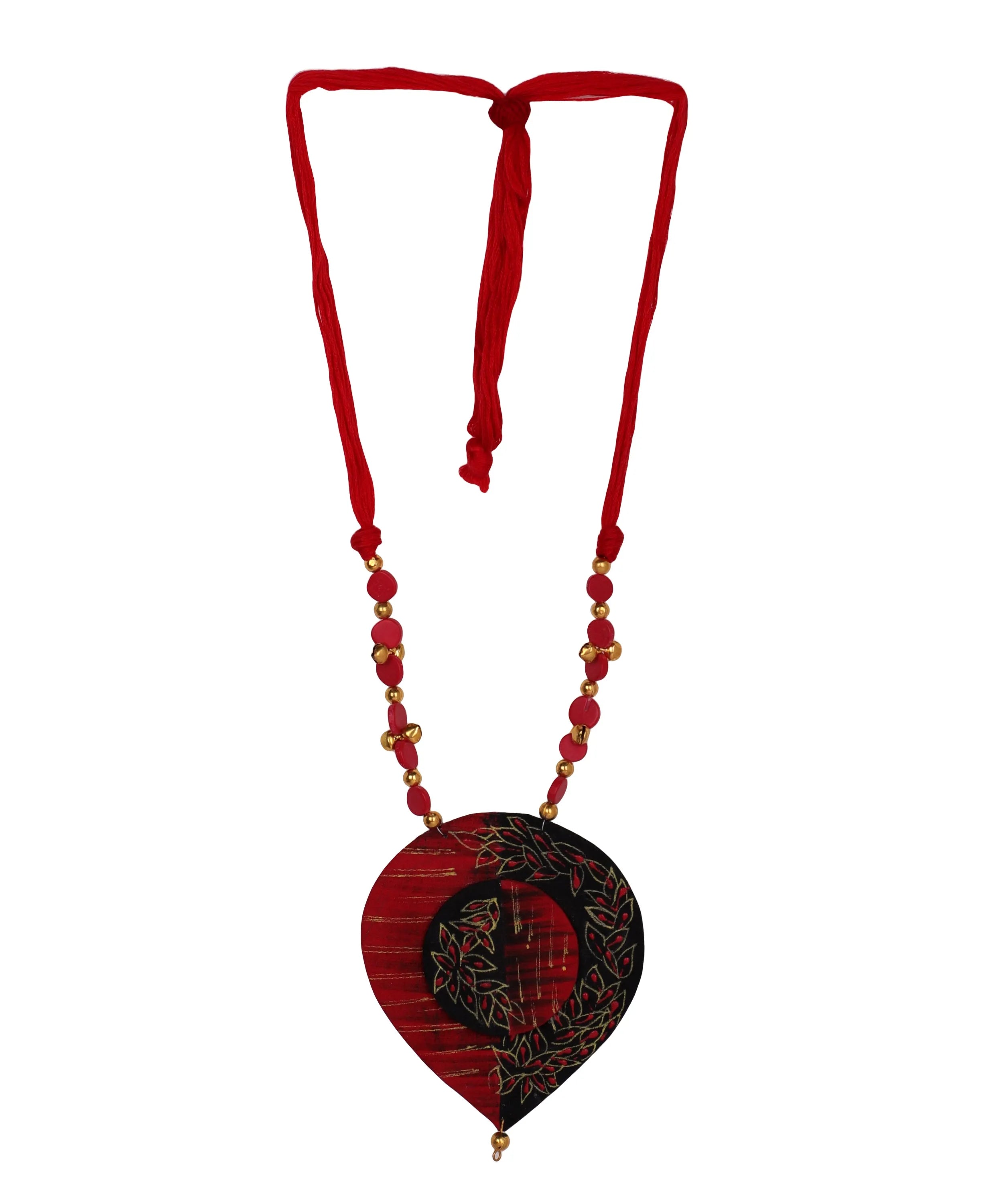 Autumn Dance Classic Multi Color Hand Painted (Necklace) HP-NP-121 - KHOJ.CITY
