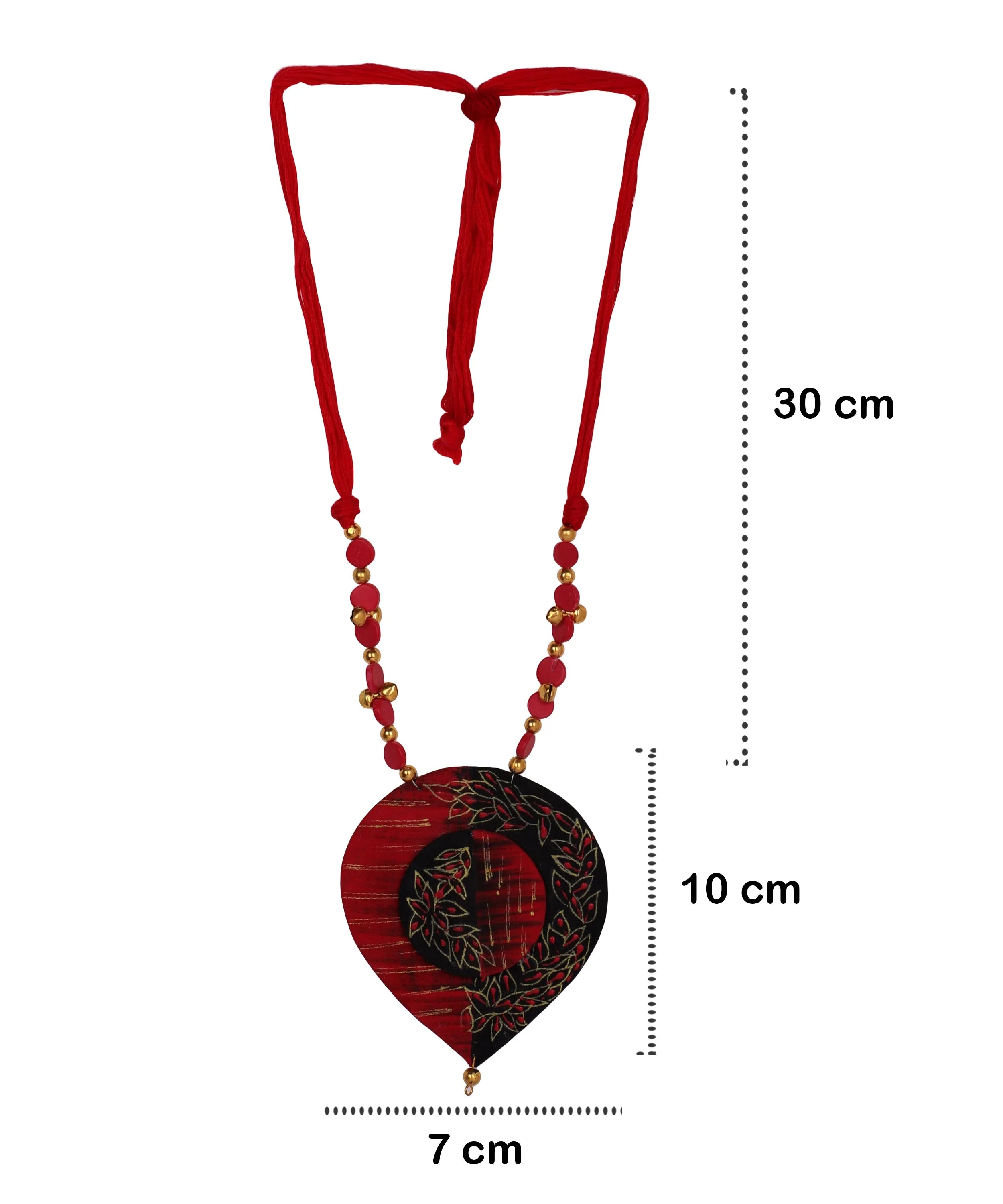Autumn Dance Classic Multi Color Hand Painted (Necklace) HP-NP-121 - KHOJ.CITY