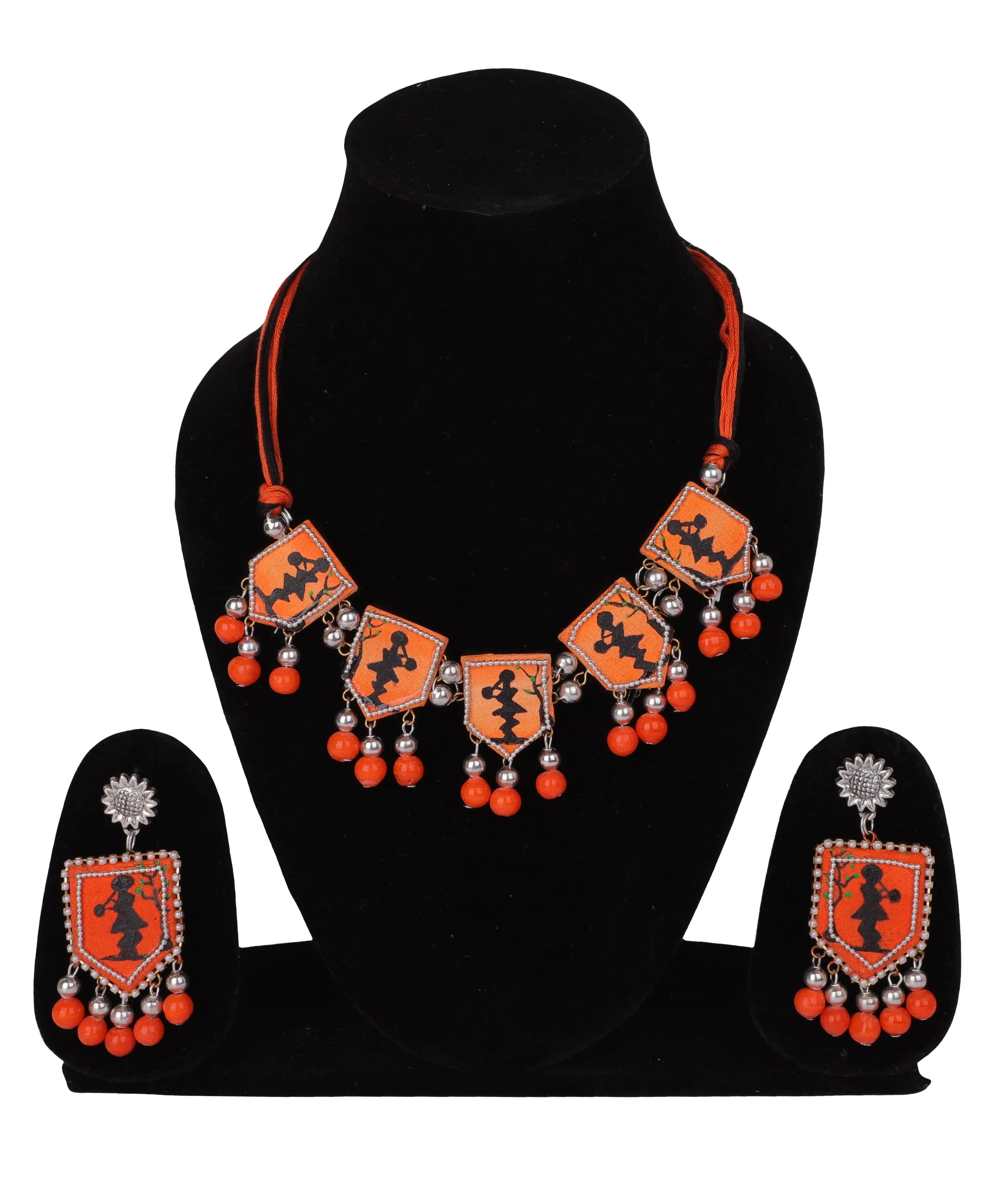 Bali Classic Multi Color Hand Painted (Necklace/Choker Set) HP-NP-175 - KHOJ.CITY