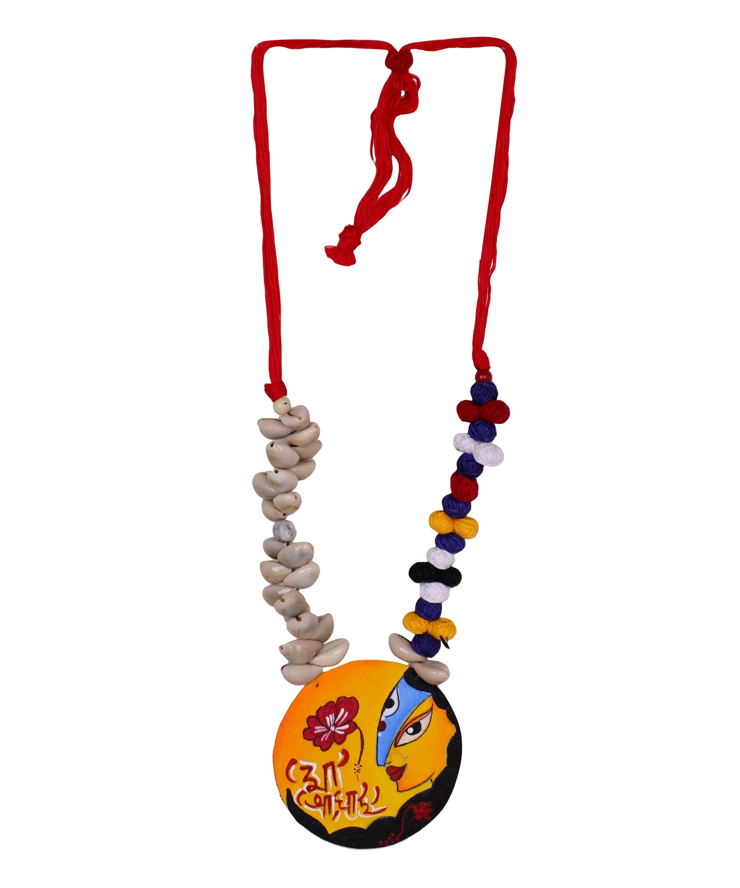 Bhavani Traditional Multi Color Hand Painted (Necklace) HP-NP-122 - KHOJ.CITY