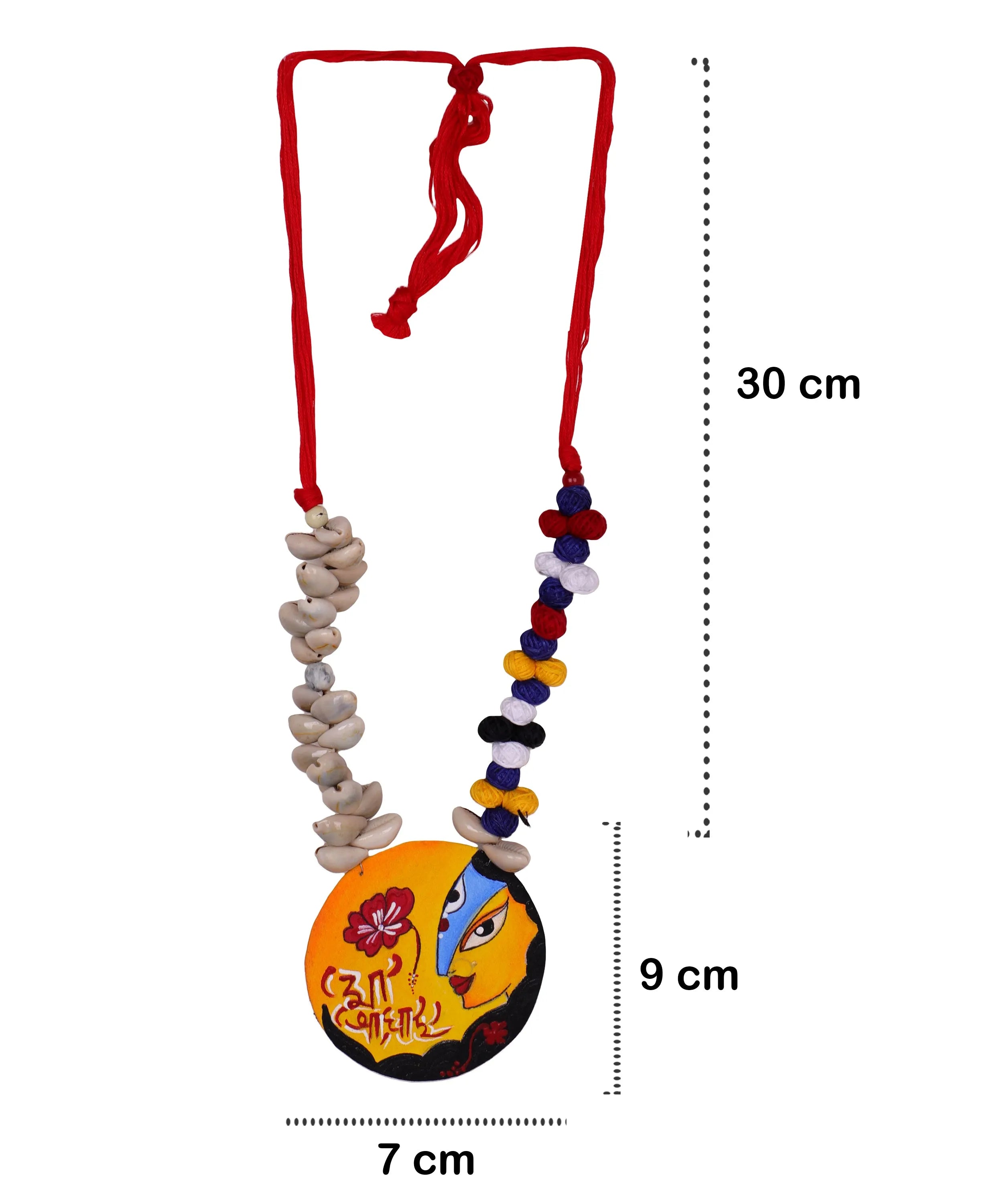 Bhavani Traditional Multi Color Hand Painted (Necklace) HP-NP-122 - KHOJ.CITY