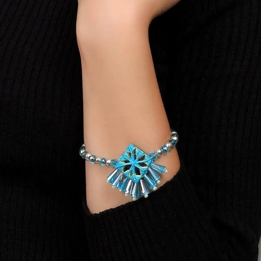 Denim Traditional Multi Color Handmade (Bracelet) HM-BR-003 - KHOJ.CITY
