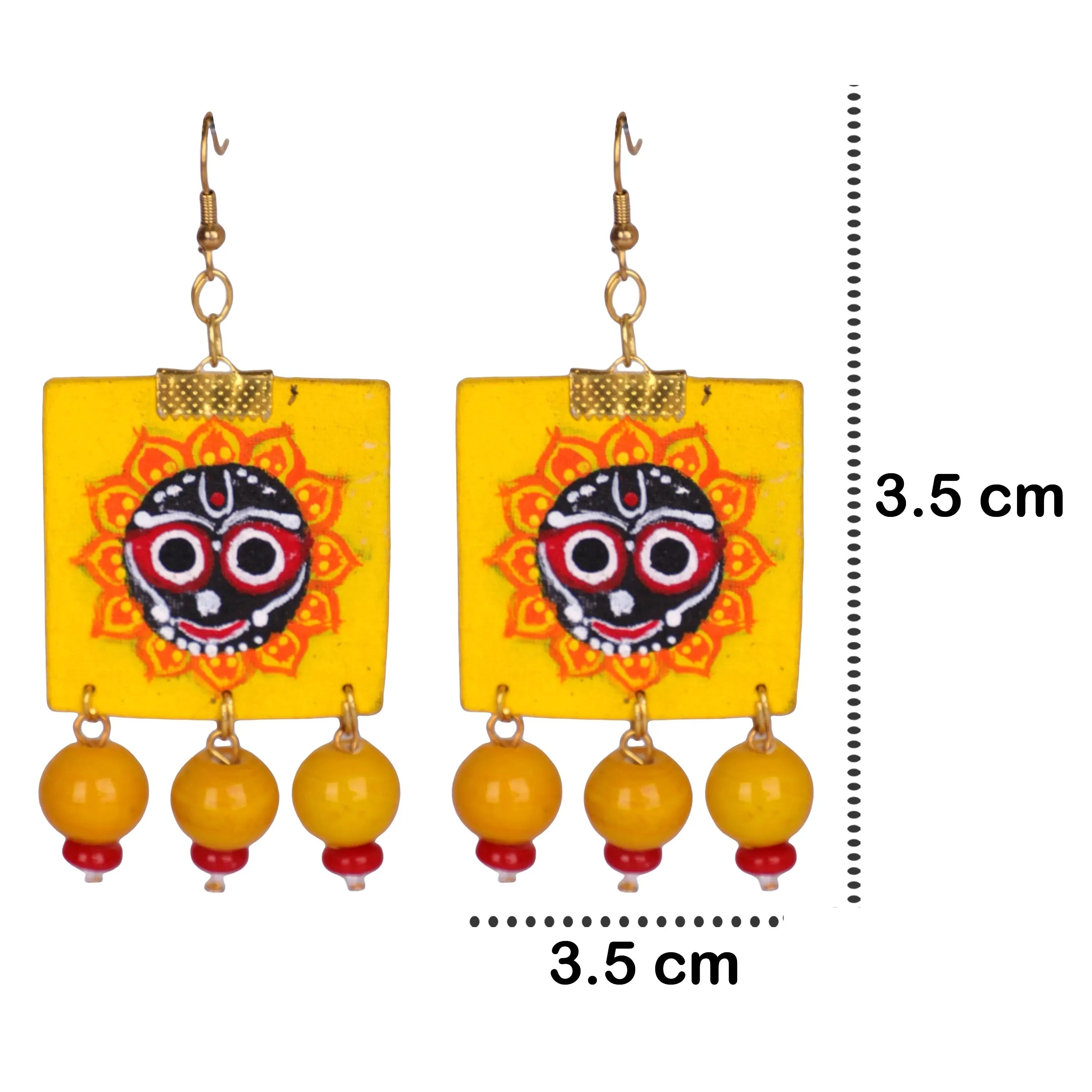 Deva Puri Jagannath Traditional Multi Color Hand Painted (Necklace Set) HP-NP- - KHOJ.CITY