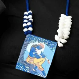 Devesh Brij Ke Kanha Traditional Multi Color Hand Painted (Necklace) HP-NP-013 - KHOJ.CITY