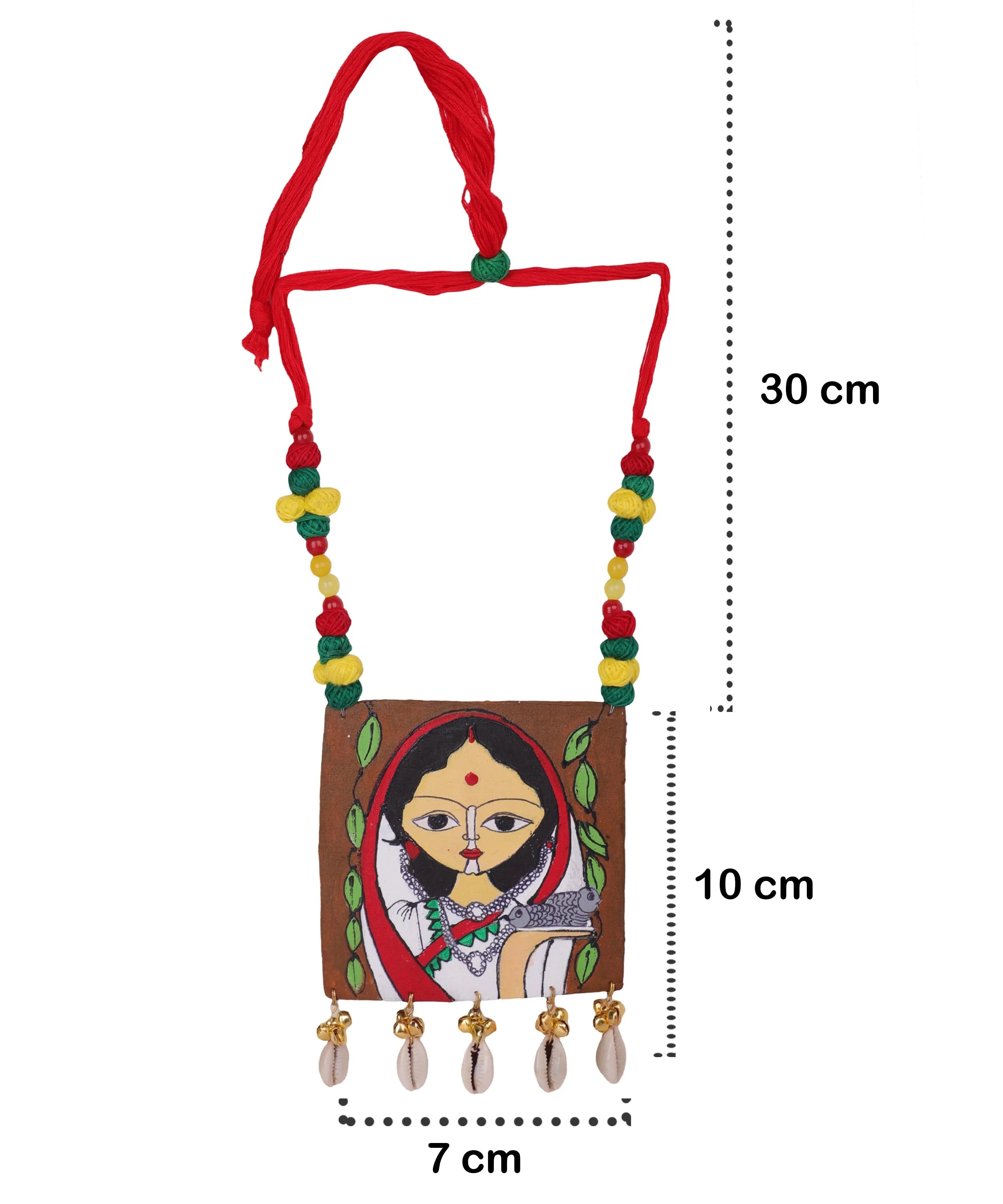 Eclectic Classic Multi Color Hand Painted (Necklace) HP-NP-037 - KHOJ.CITY
