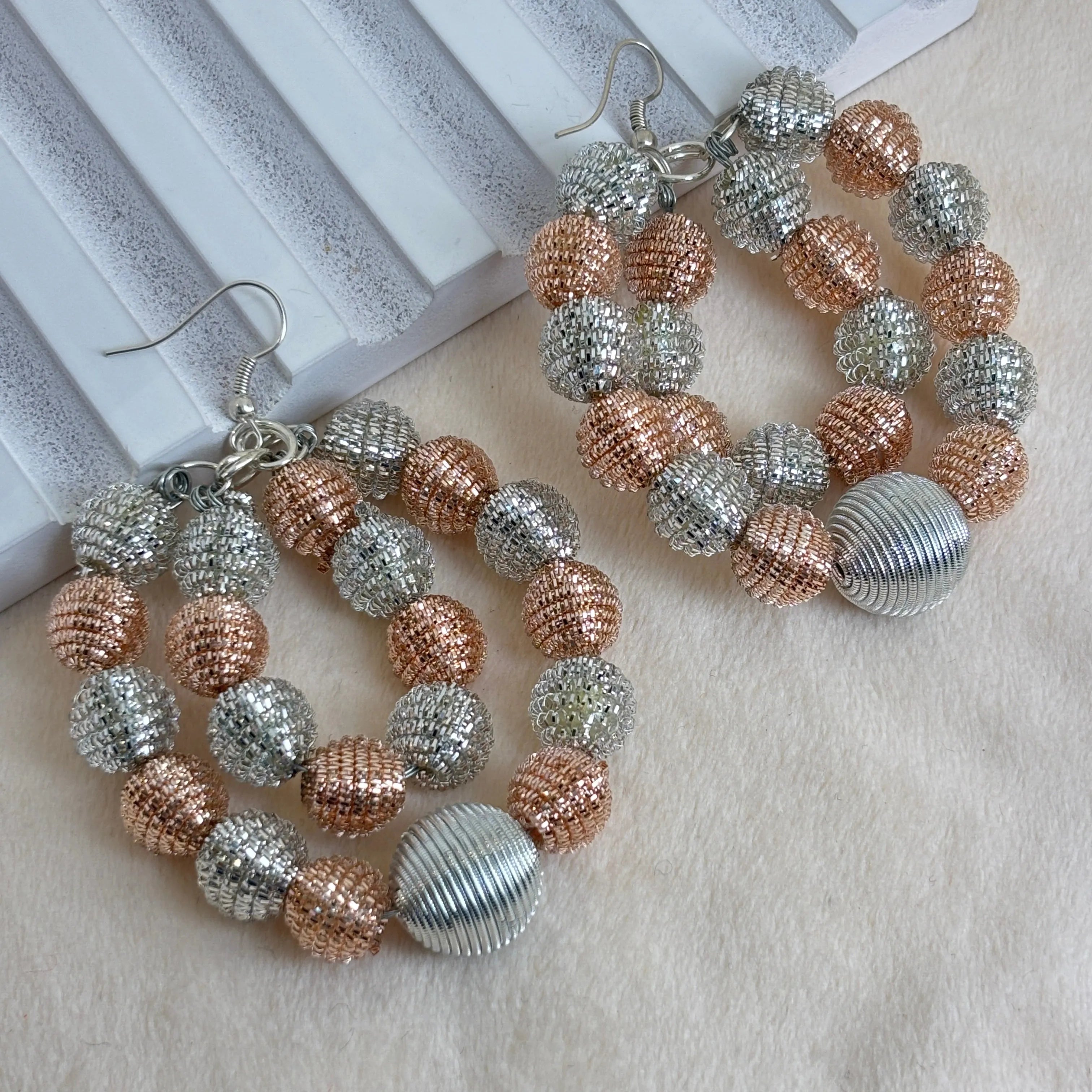 Glittery Bling Hoop love (Earrings) HP-ER-263 - KHOJ.CITY