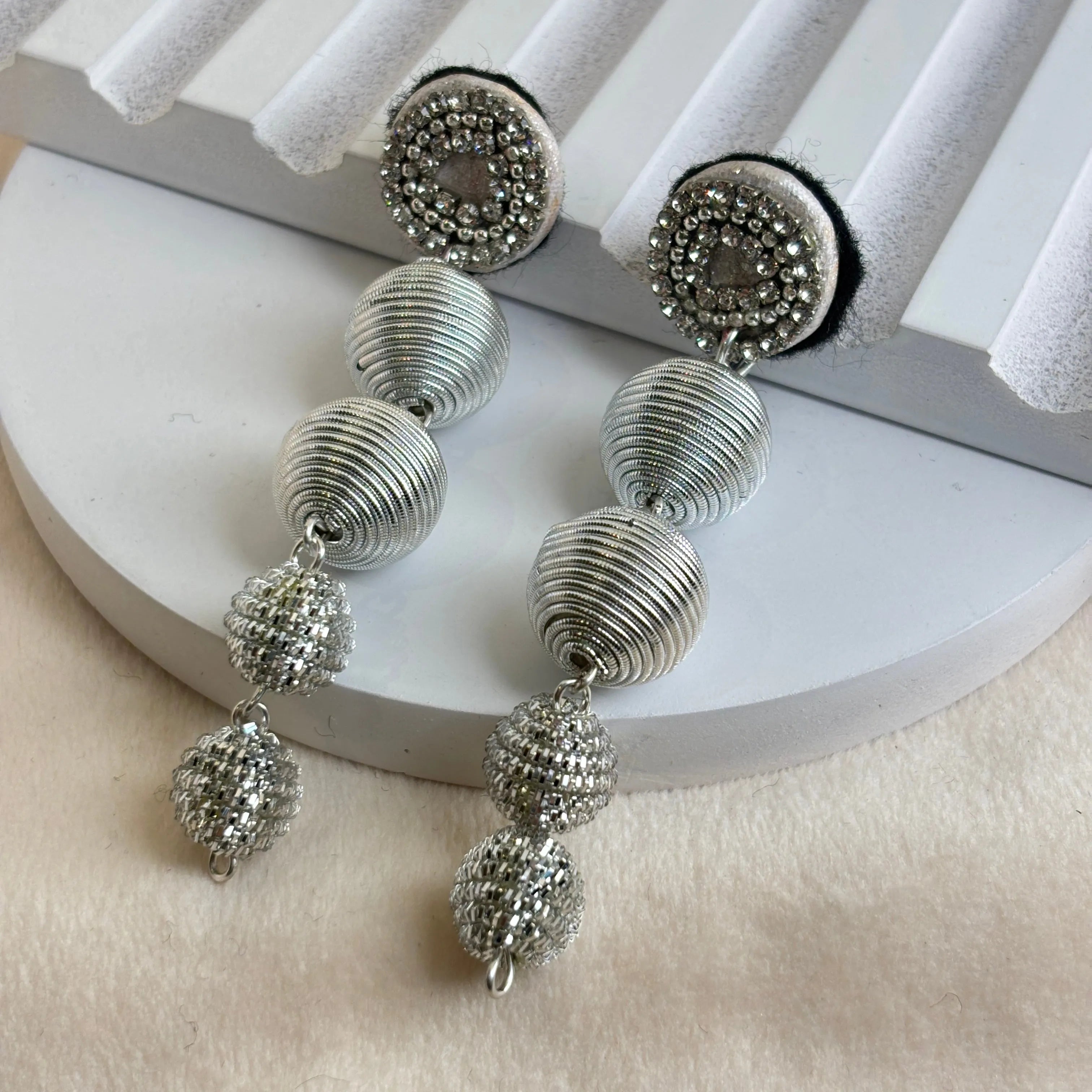 Glittery Bling love (Earrings) HP-ER-256 - KHOJ.CITY