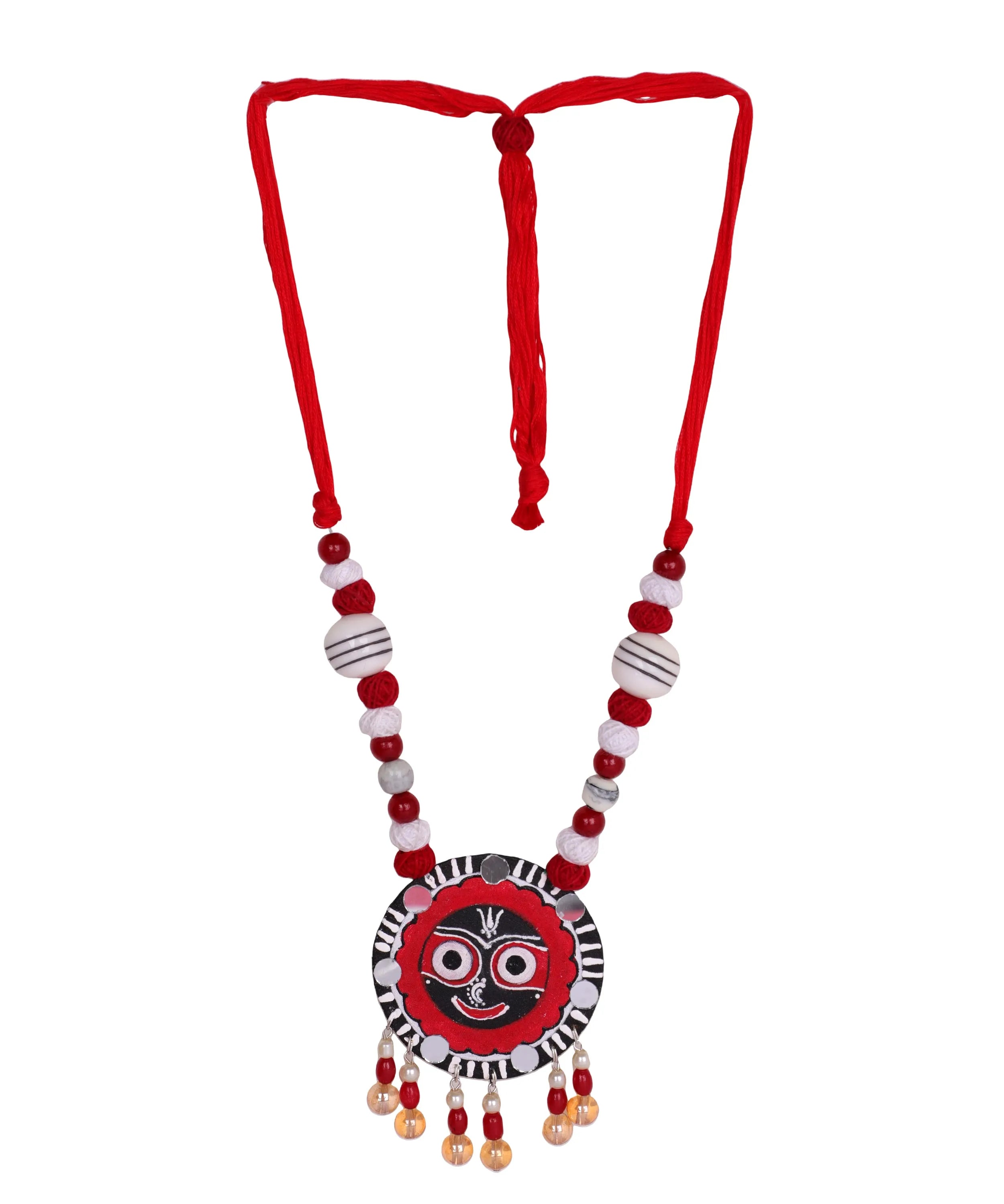Govinda Puri Jagannath Traditional Multi Color Hand Painted (Necklace) HP-NP-153 - KHOJ.CITY