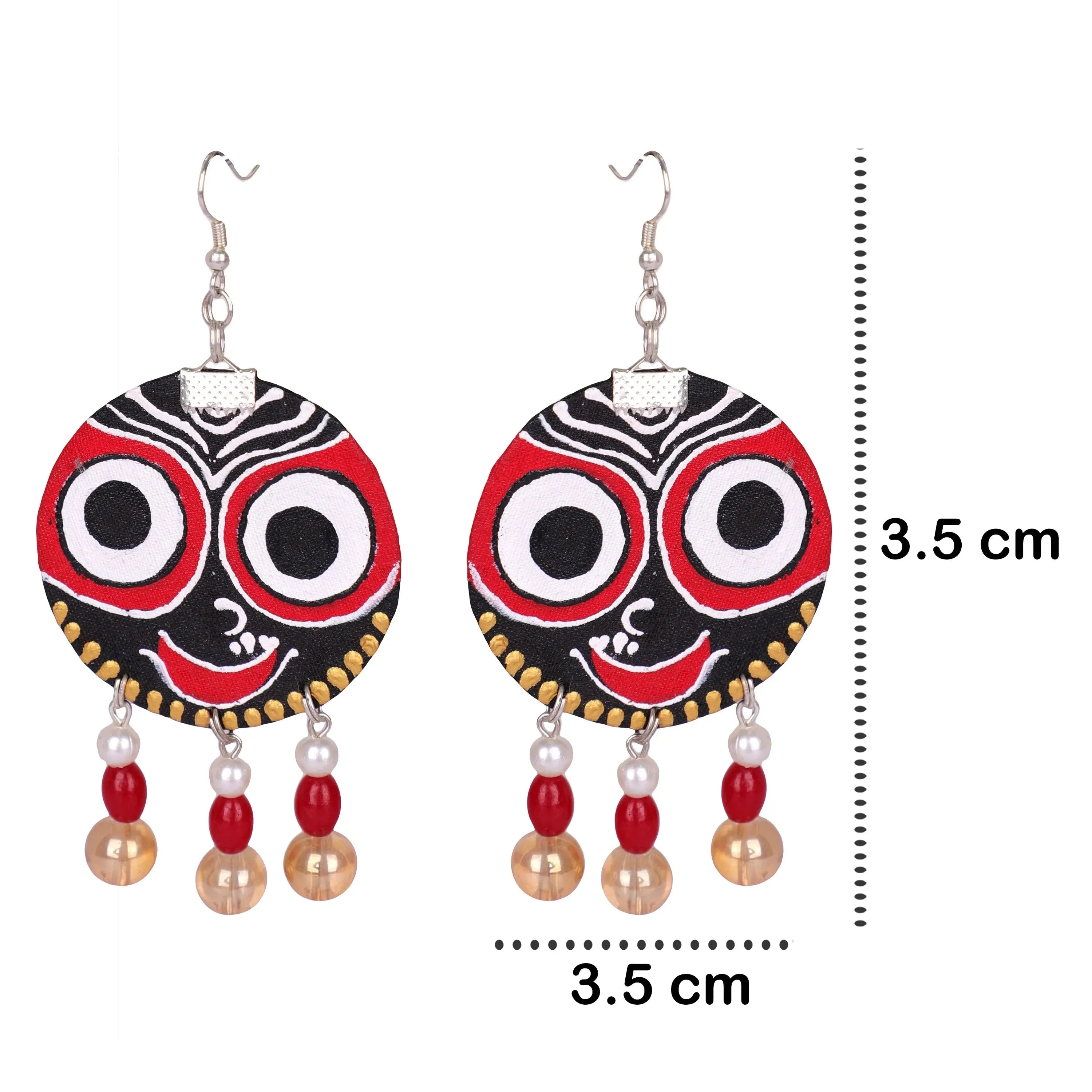 Govinda Puri Jagannath Traditional Multi Color Hand Painted (Necklace Set) HP-NP-187 - KHOJ.CITY