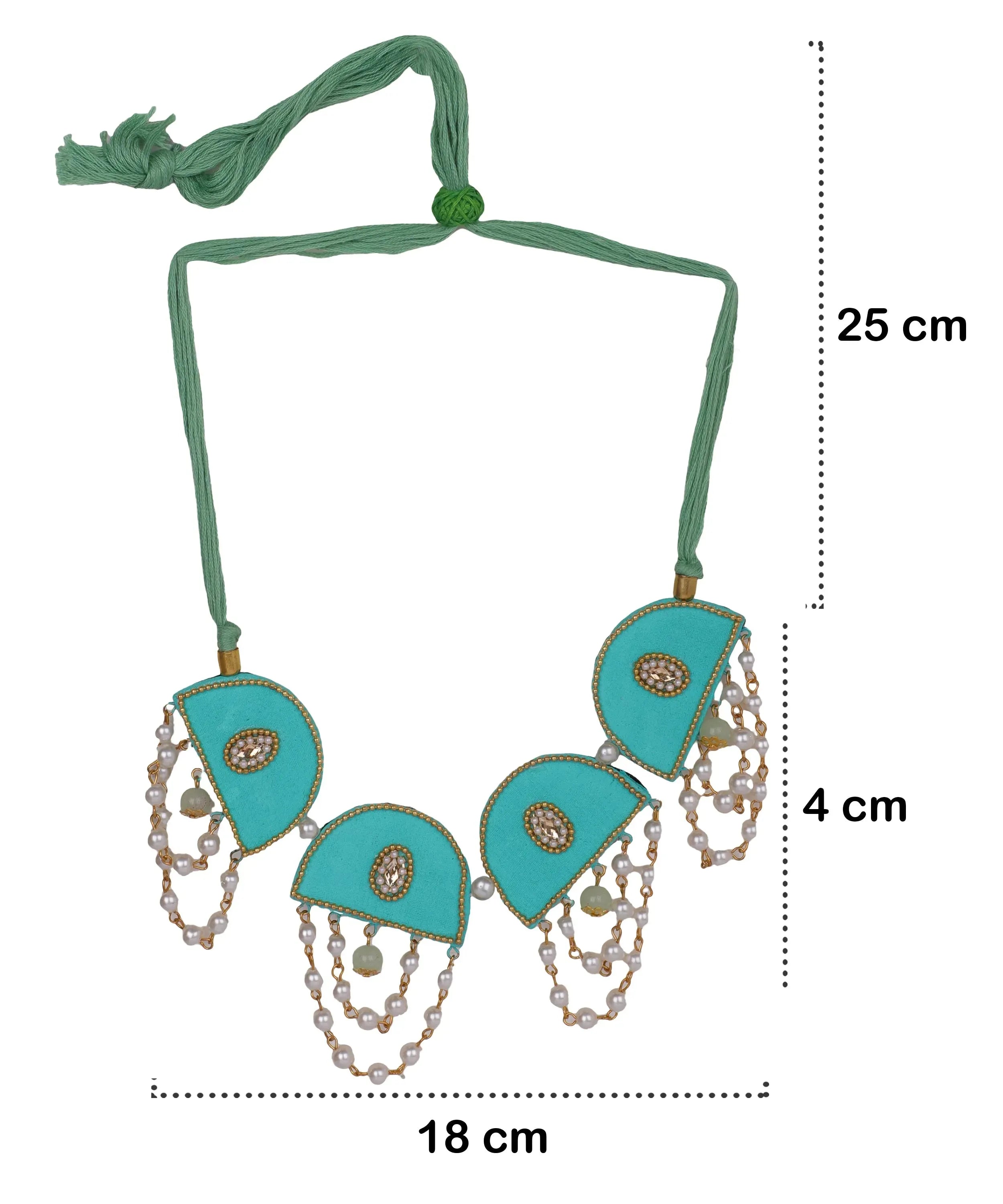 Green Dome Classic Multi Color Handmade (Choker Set) HM-NP-188 - KHOJ.CITY