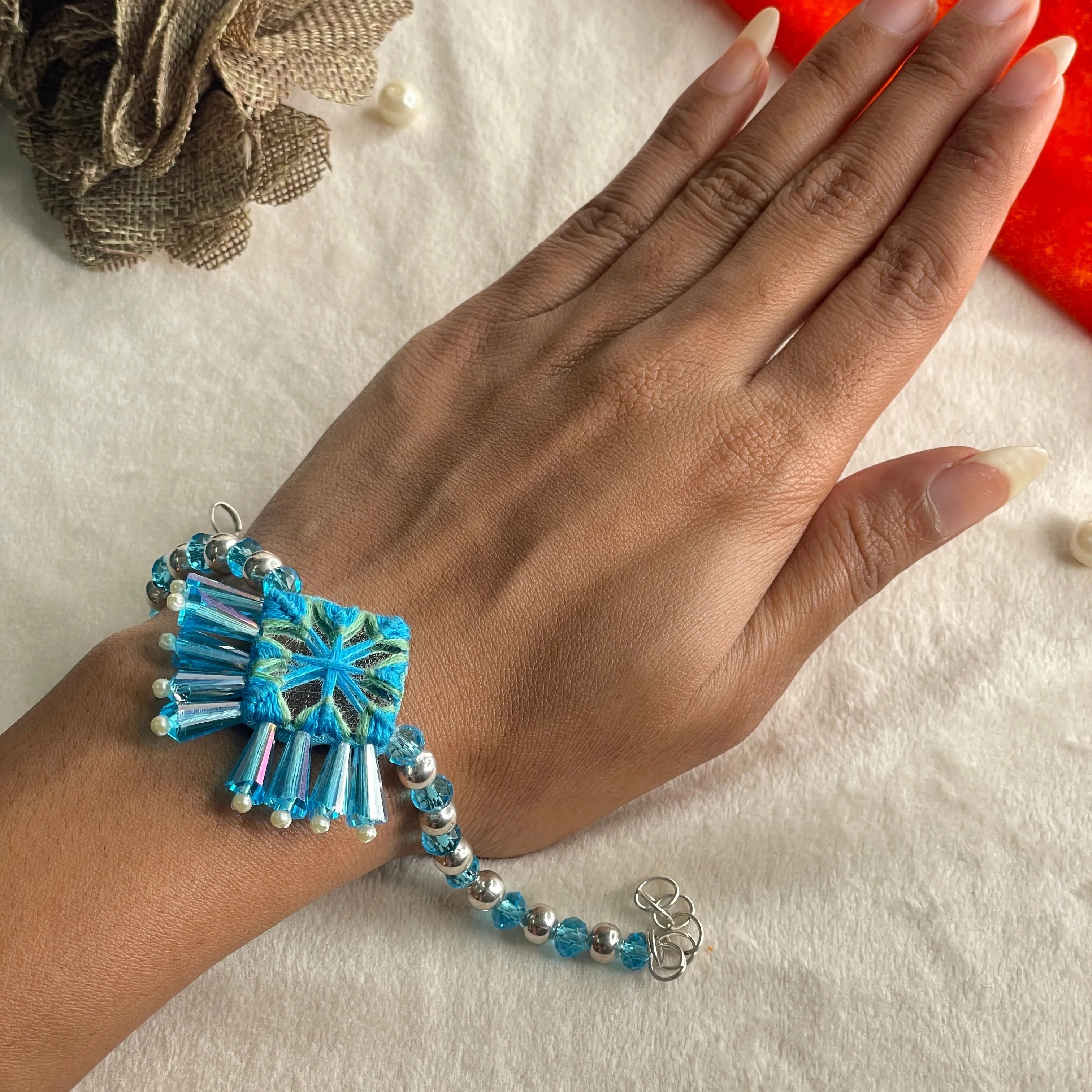 Denim Traditional Multi Color Handmade (Bracelet) HM-BR-003 - KHOJ.CITY