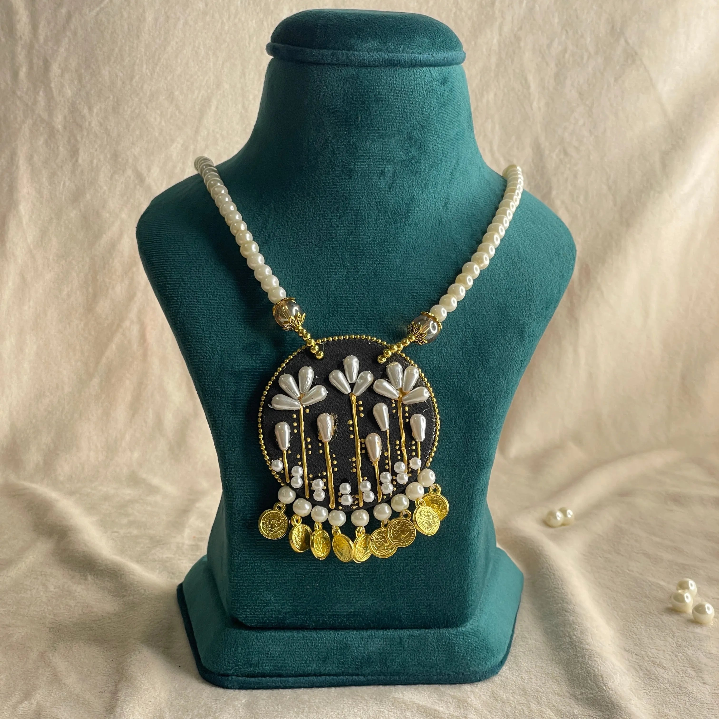 Ivory Classic Multi Color Handmade (Necklace) HM-NP-020 - KHOJ.CITY