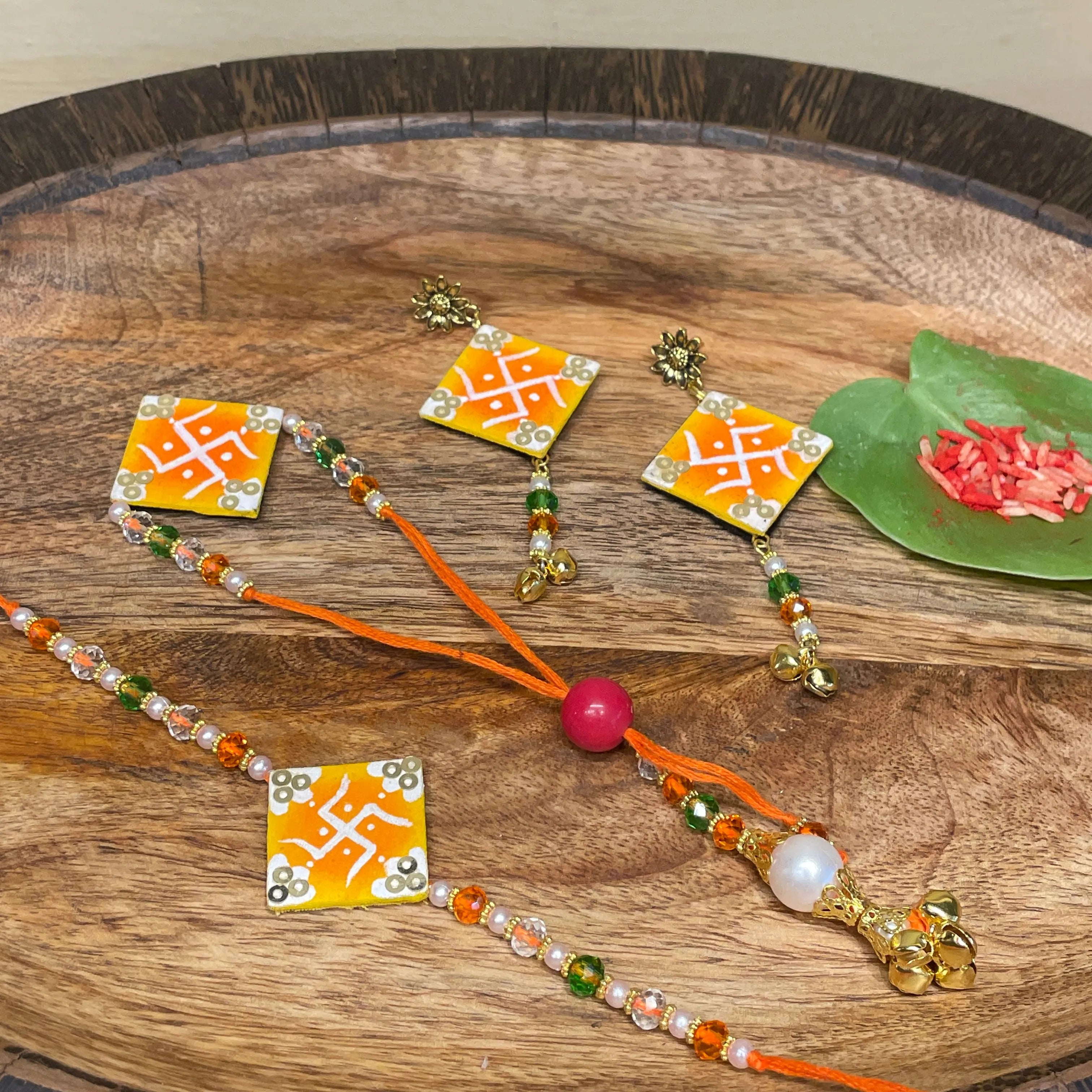 Handmade Rakhi Hamper - 017 - KHOJ.CITY