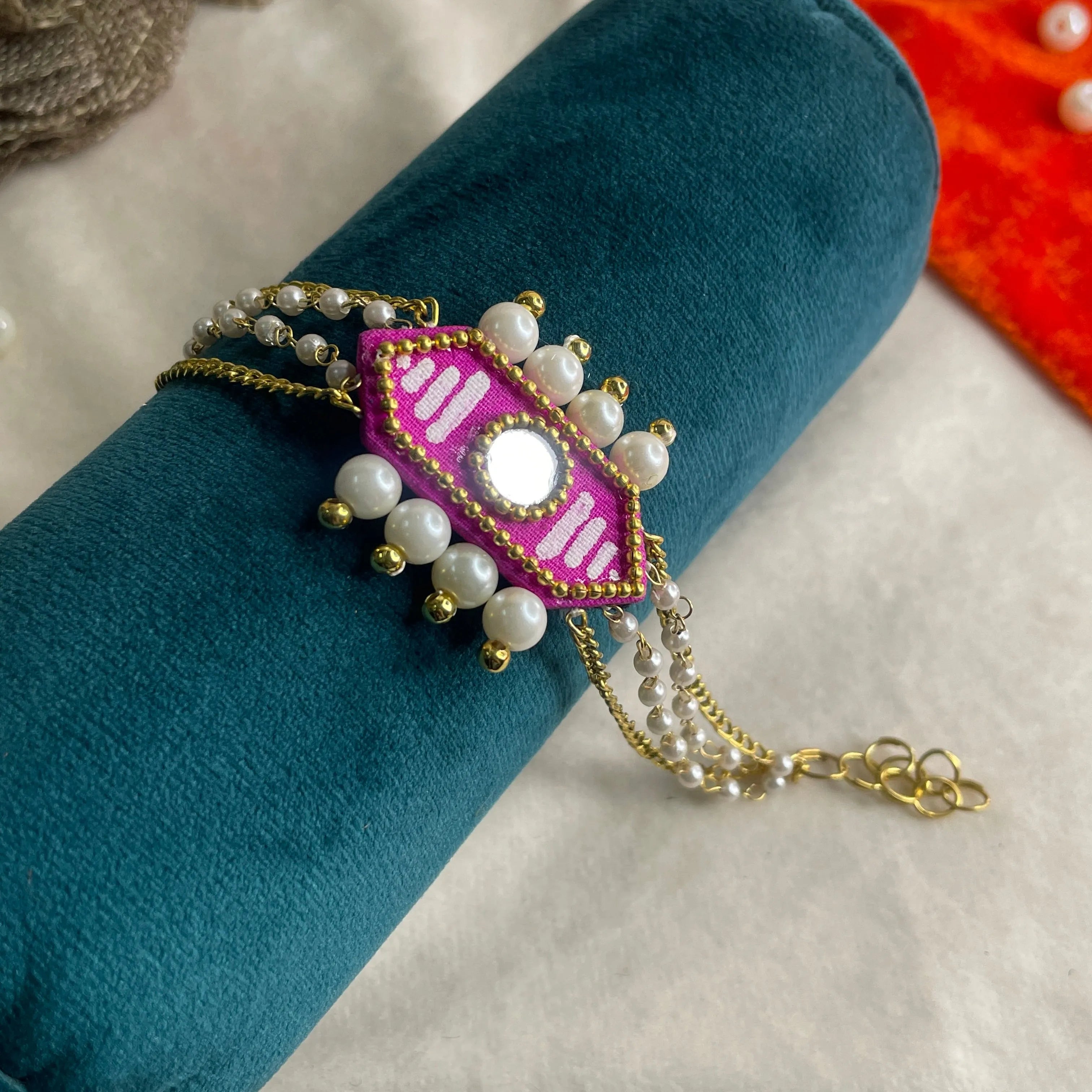 Nalini Traditional Multi Color Hand Painted (Bracelet) HP-BR-001 - KHOJ.CITY