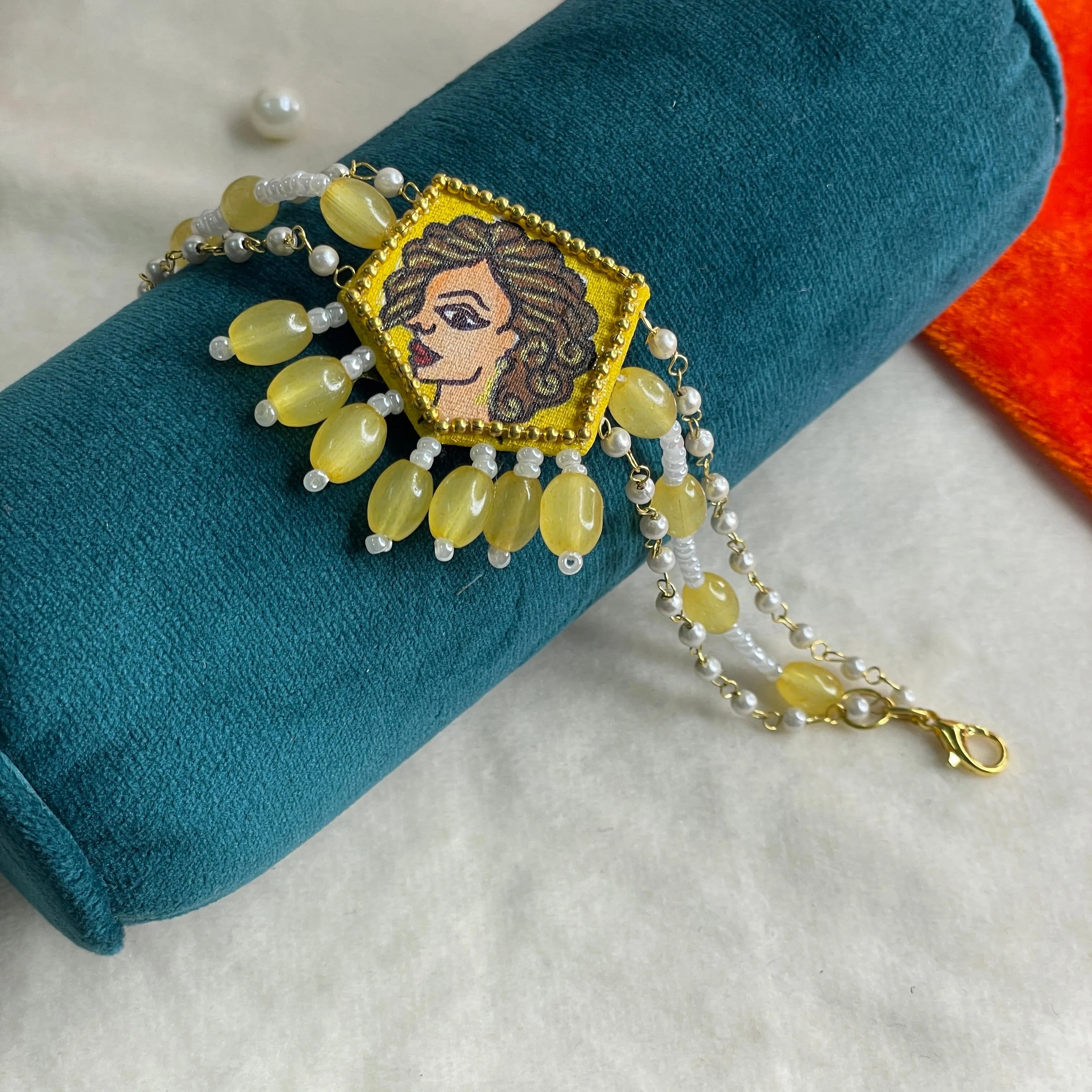 Doll Traditional Multi Color Hand Painted (Bracelet) HP-BR-004 - KHOJ.CITY