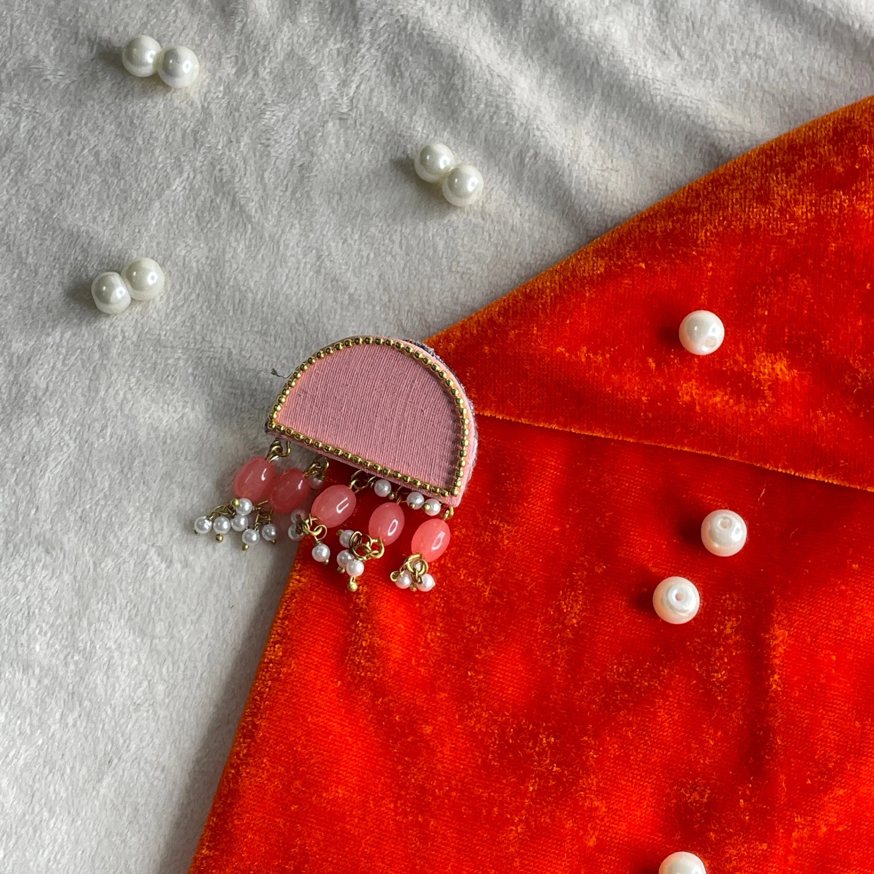 Salmon Multi Color Hand Painted (Brooch) HP-BRO-008 - KHOJ.CITY