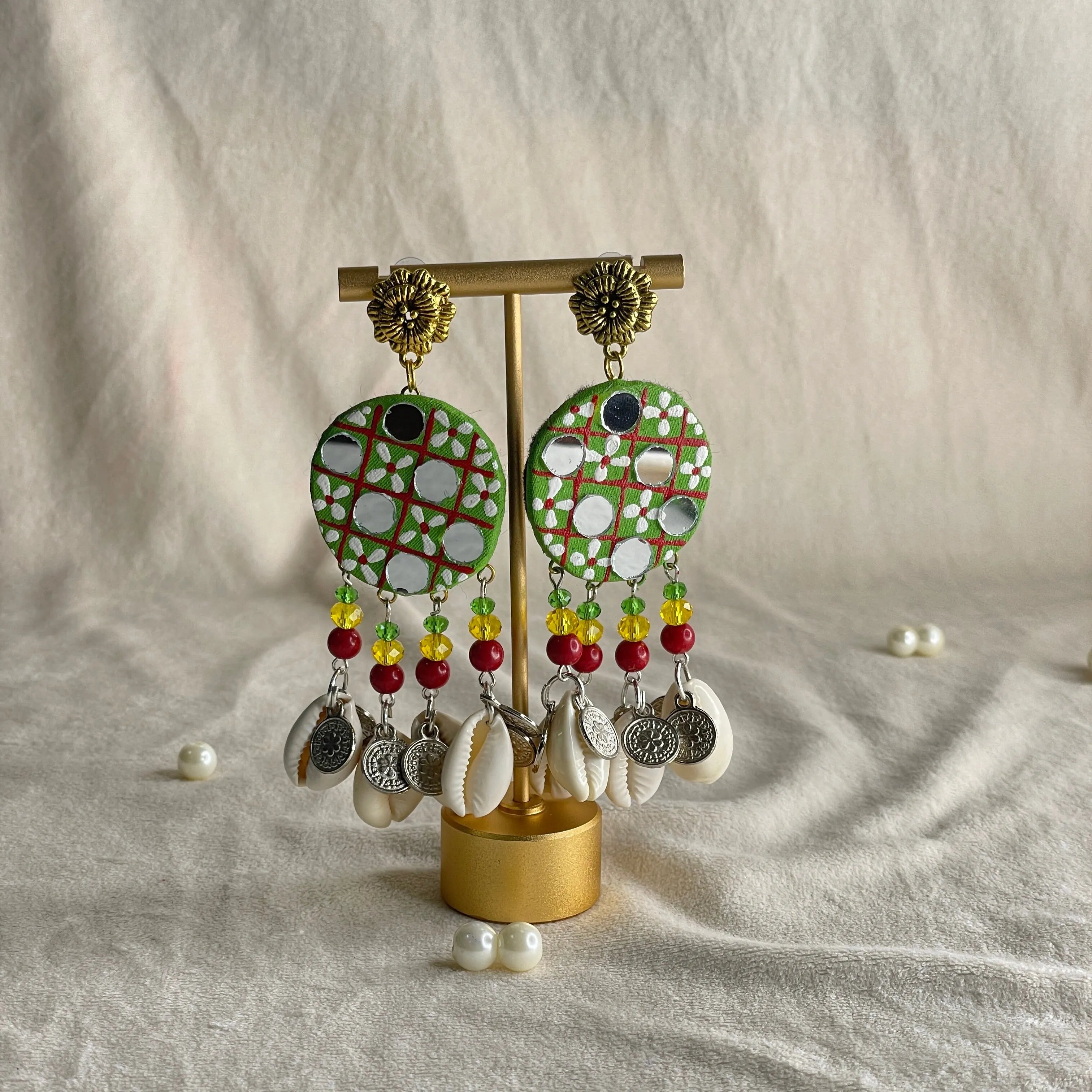 khoj city Handpainted Jewellery (Earring ) code - 025