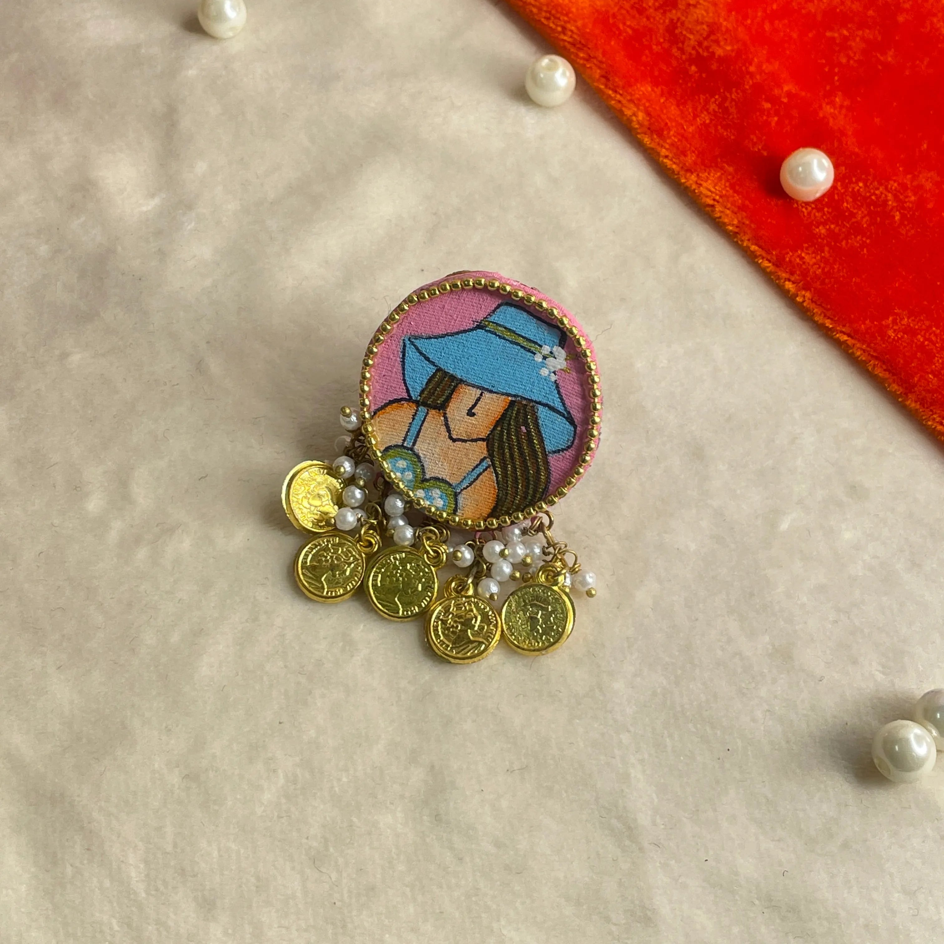 Saint Classic Multi Color Hand Painted (Ring) HP-RG-006 - KHOJ.CITY