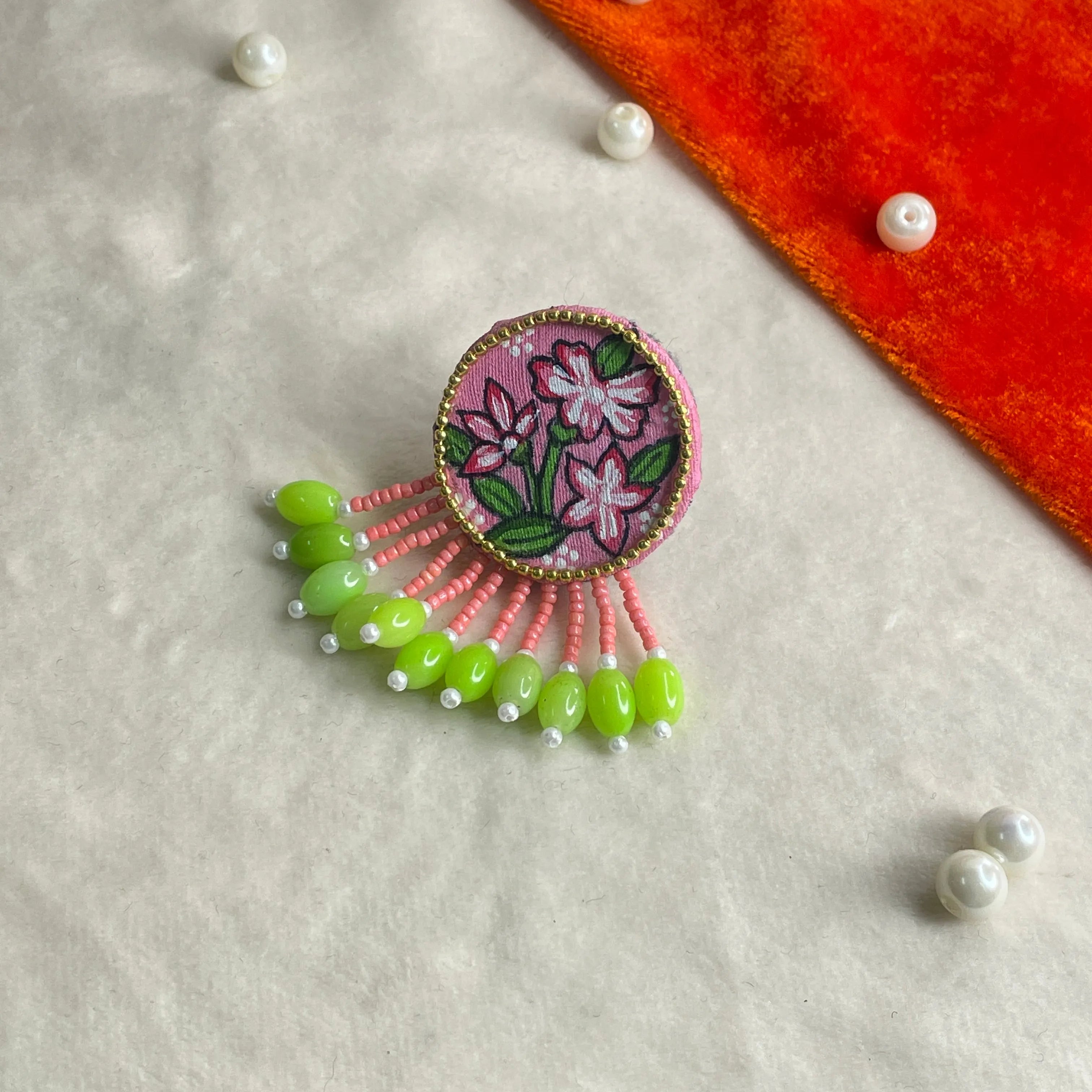 Shell Classic Multi Color Hand Painted (Ring) HP-RG-008 - KHOJ.CITY