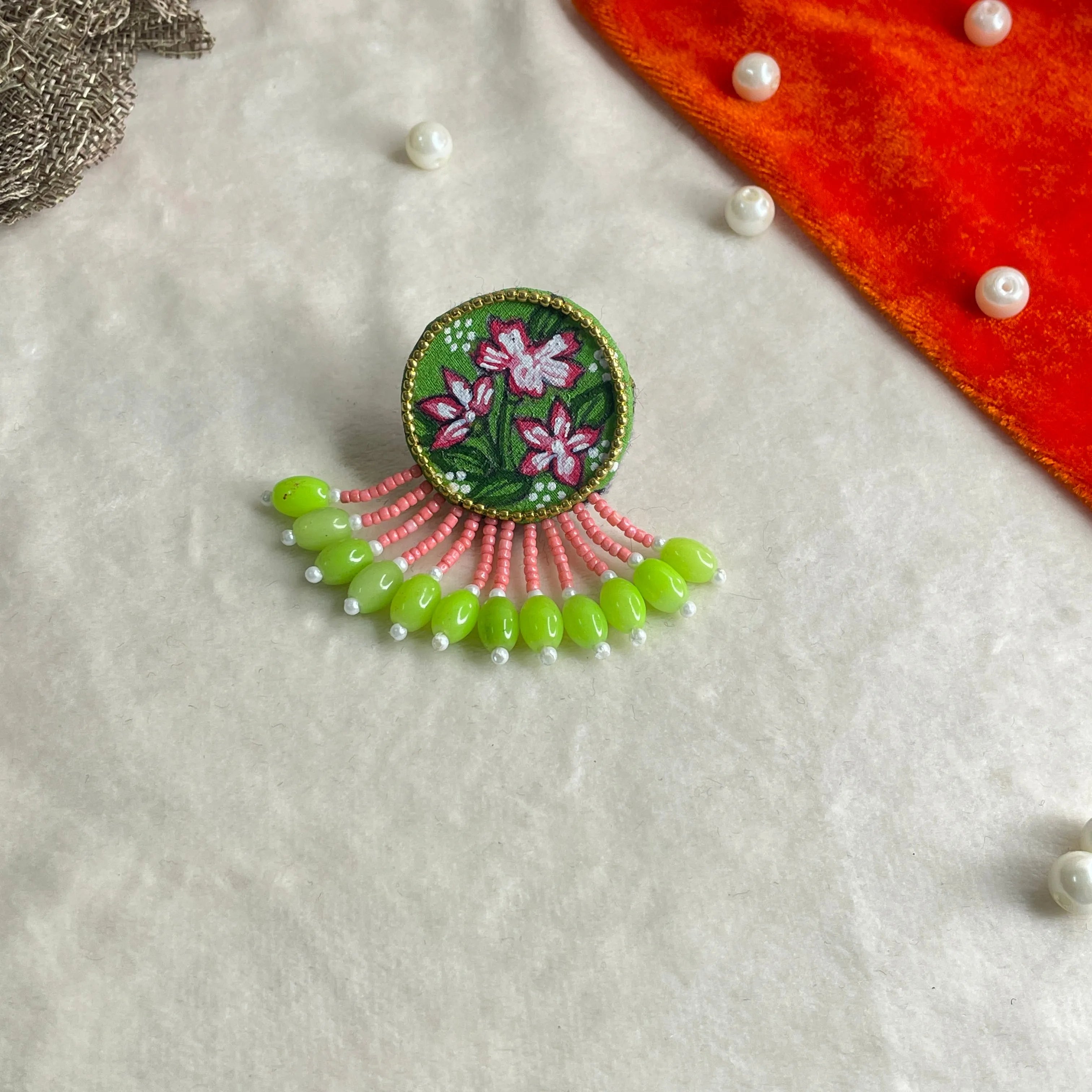 Minty Classic Multi Color Hand Painted (Ring) HP-RG-010 - KHOJ.CITY