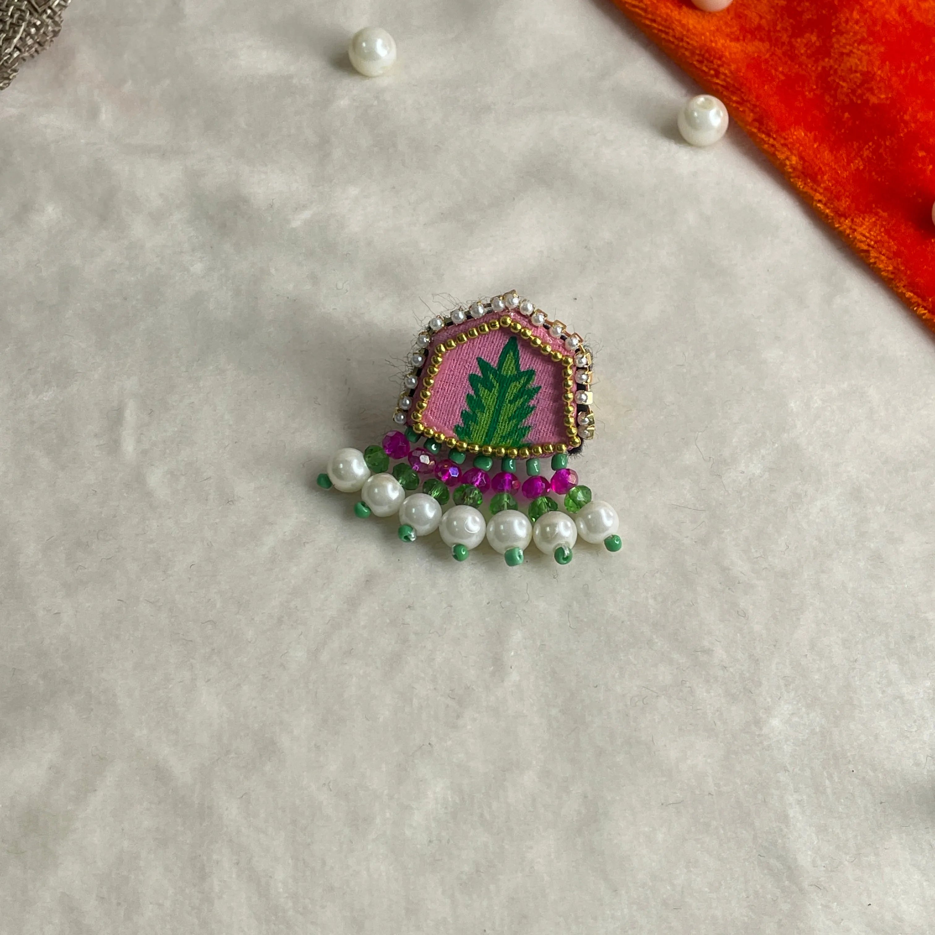 Reni Classic Multi Color Hand Painted (Ring) HP-RG-011 - KHOJ.CITY