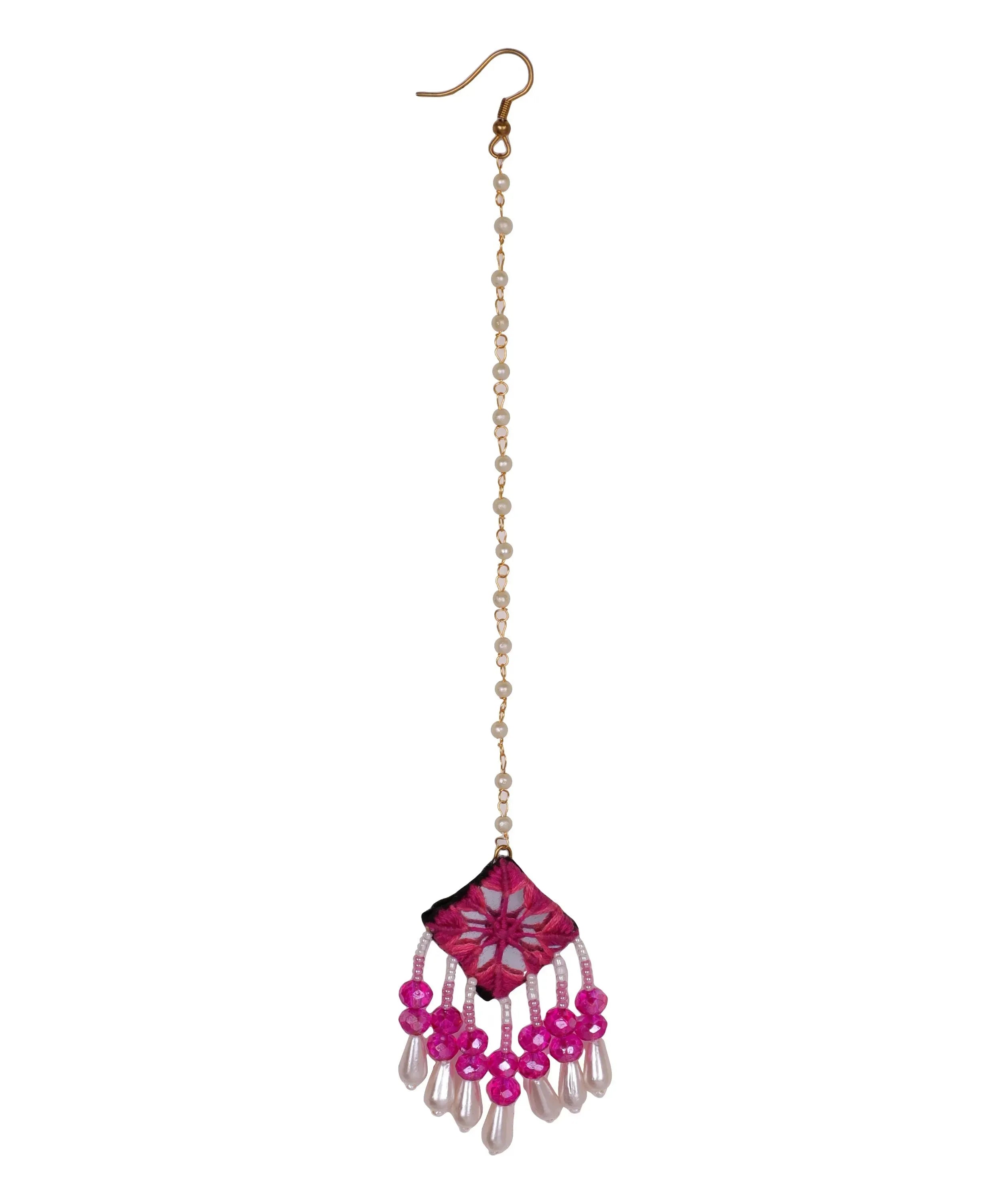 Harper Mirror Classic Multi Color Handmade Bridal Jewelry (Shaadi Set) -005 - KHOJ.CITY