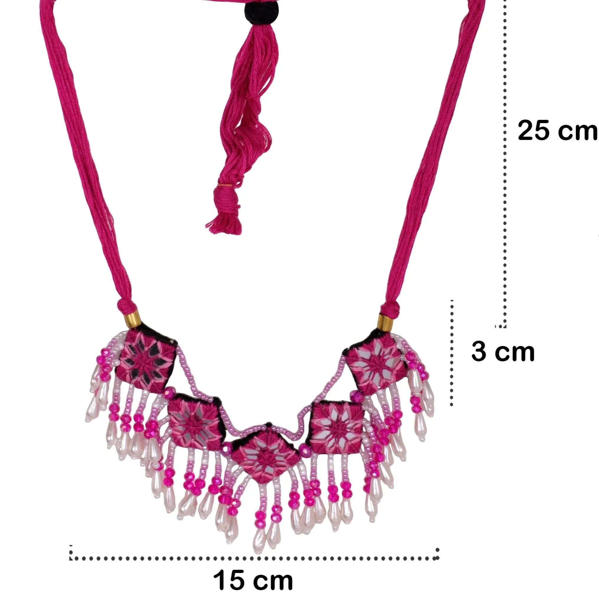 Harper Mirror Classic Multi Color Handmade Bridal Jewelry (Shaadi Set) -005 - KHOJ.CITY
