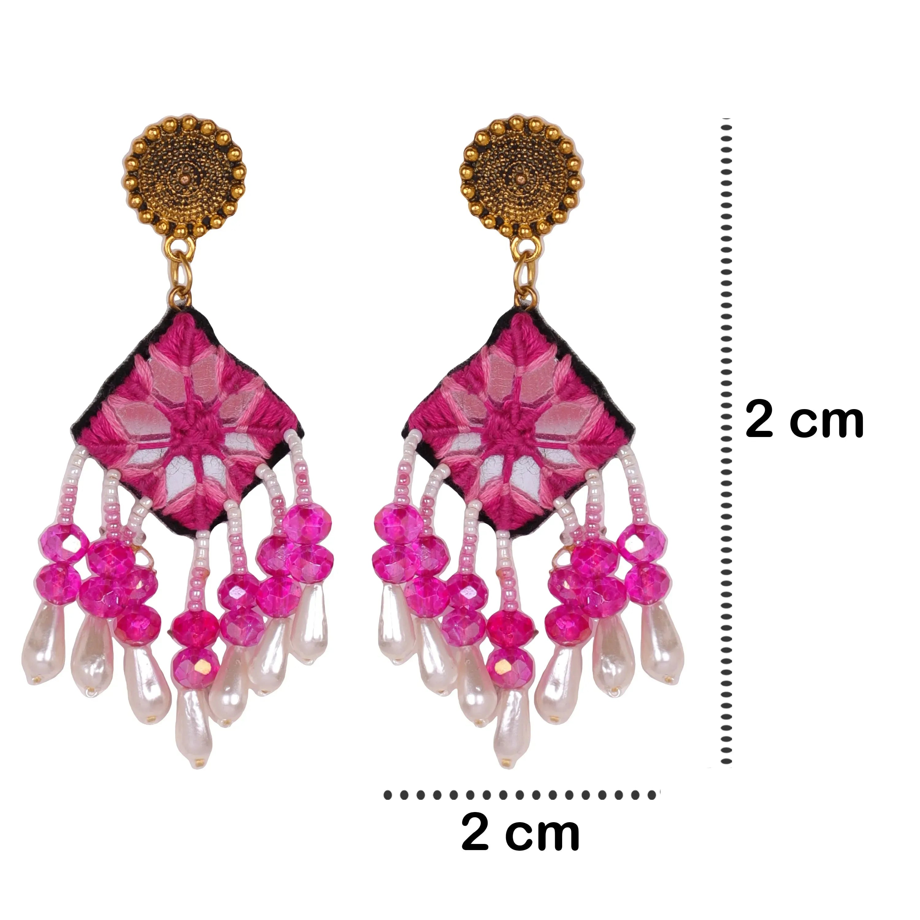 Harper Mirror Classic Multi Color Handmade (Choker Set) HM-NP-006 - KHOJ.CITY