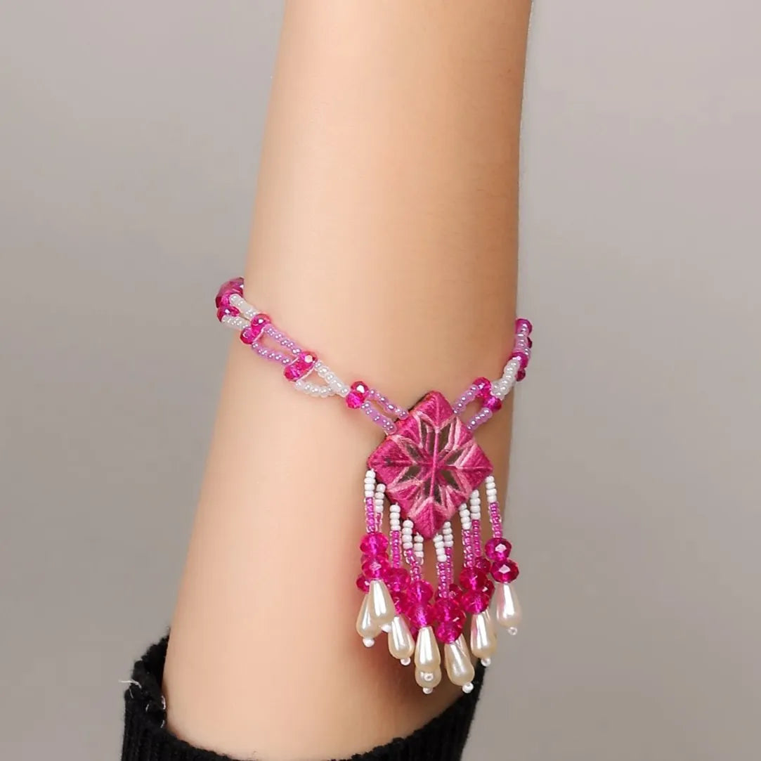 Harper Mirror Classic Multi Color Handmade (Bracelet) HM-BR-004 - KHOJ.CITY